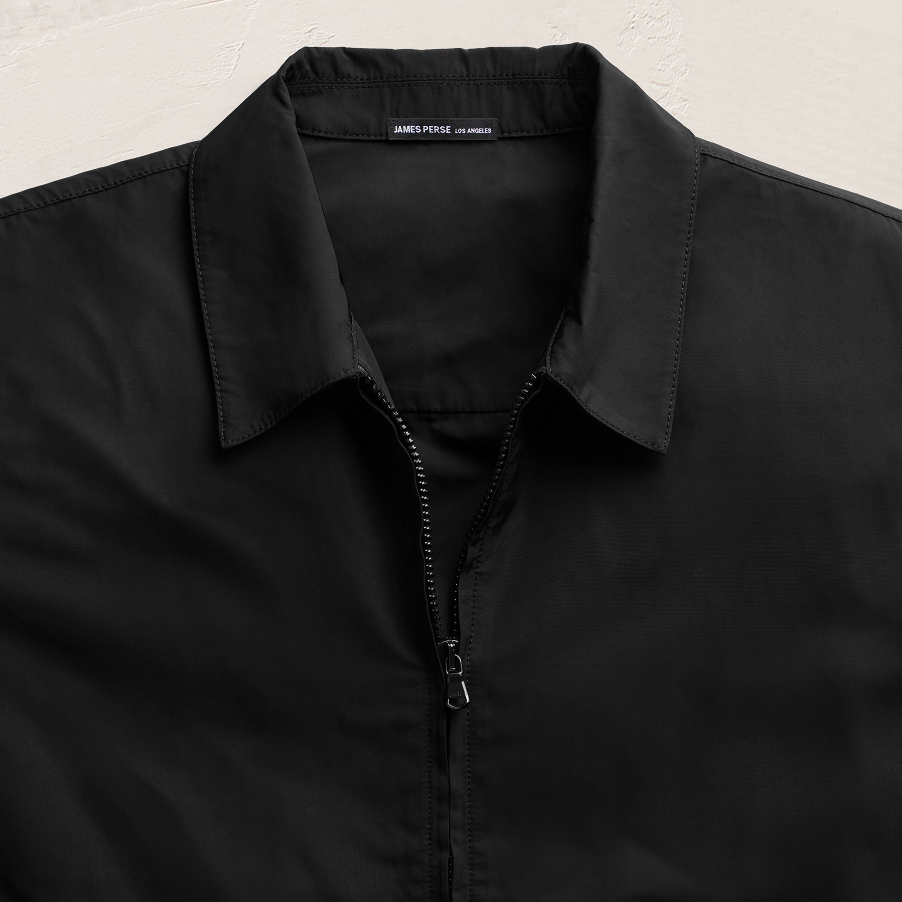 Recycled Twill Coach Jacket - Black