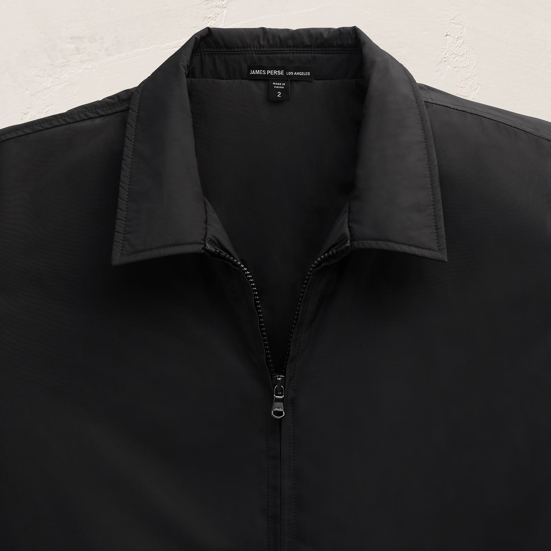 Recycled Twill Bomber Jacket - Black