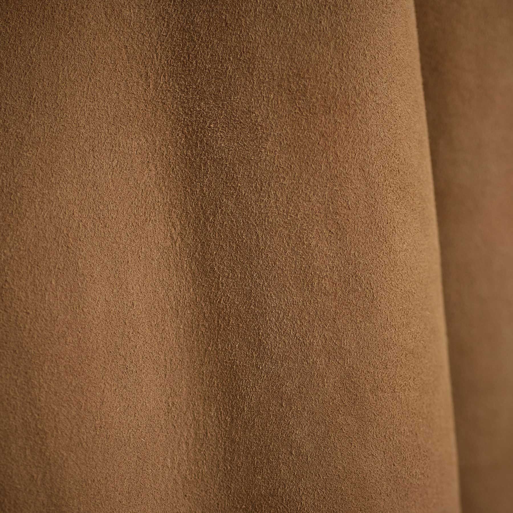 Shearling Car Coat - Caramel