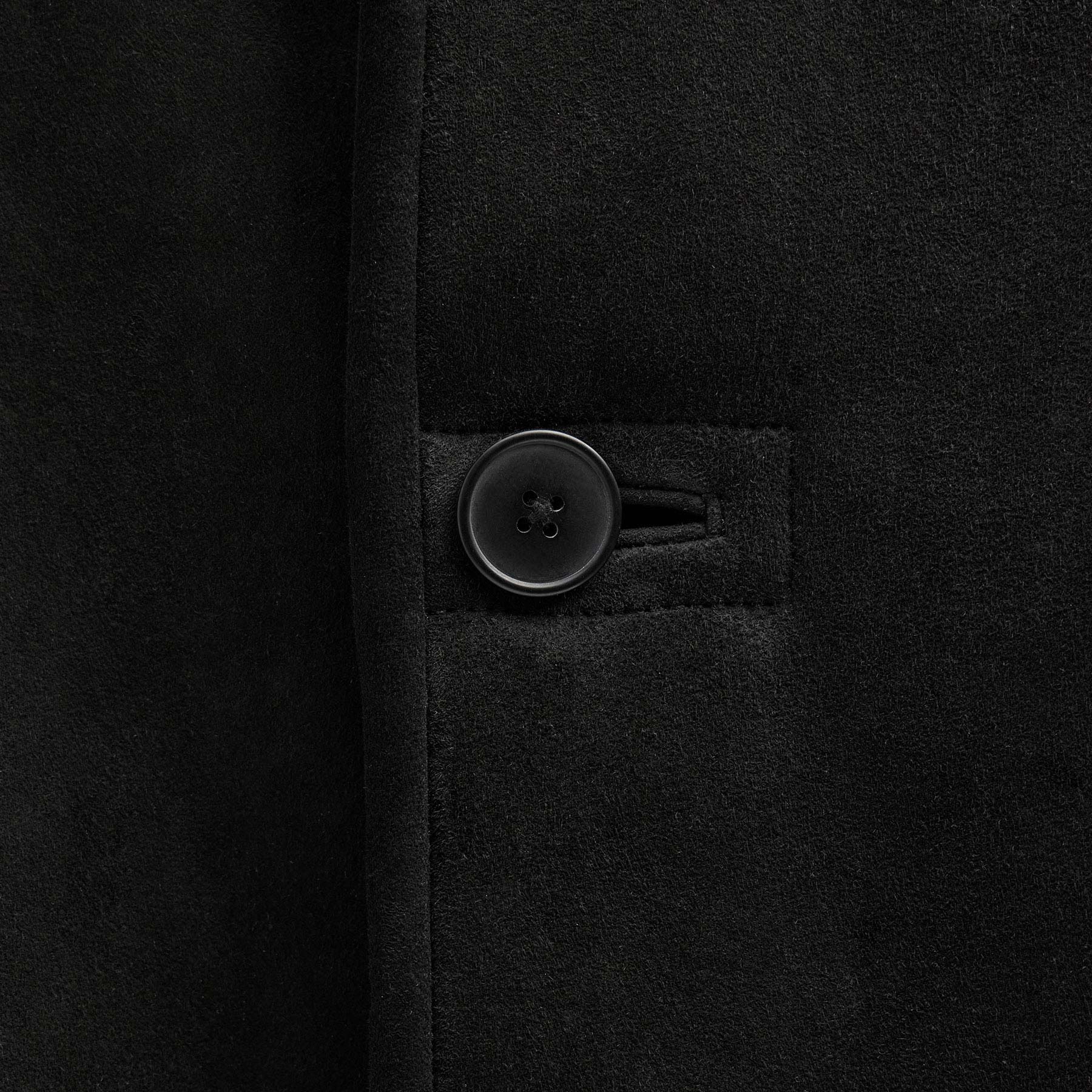 Suede Shearling Jacket - Black