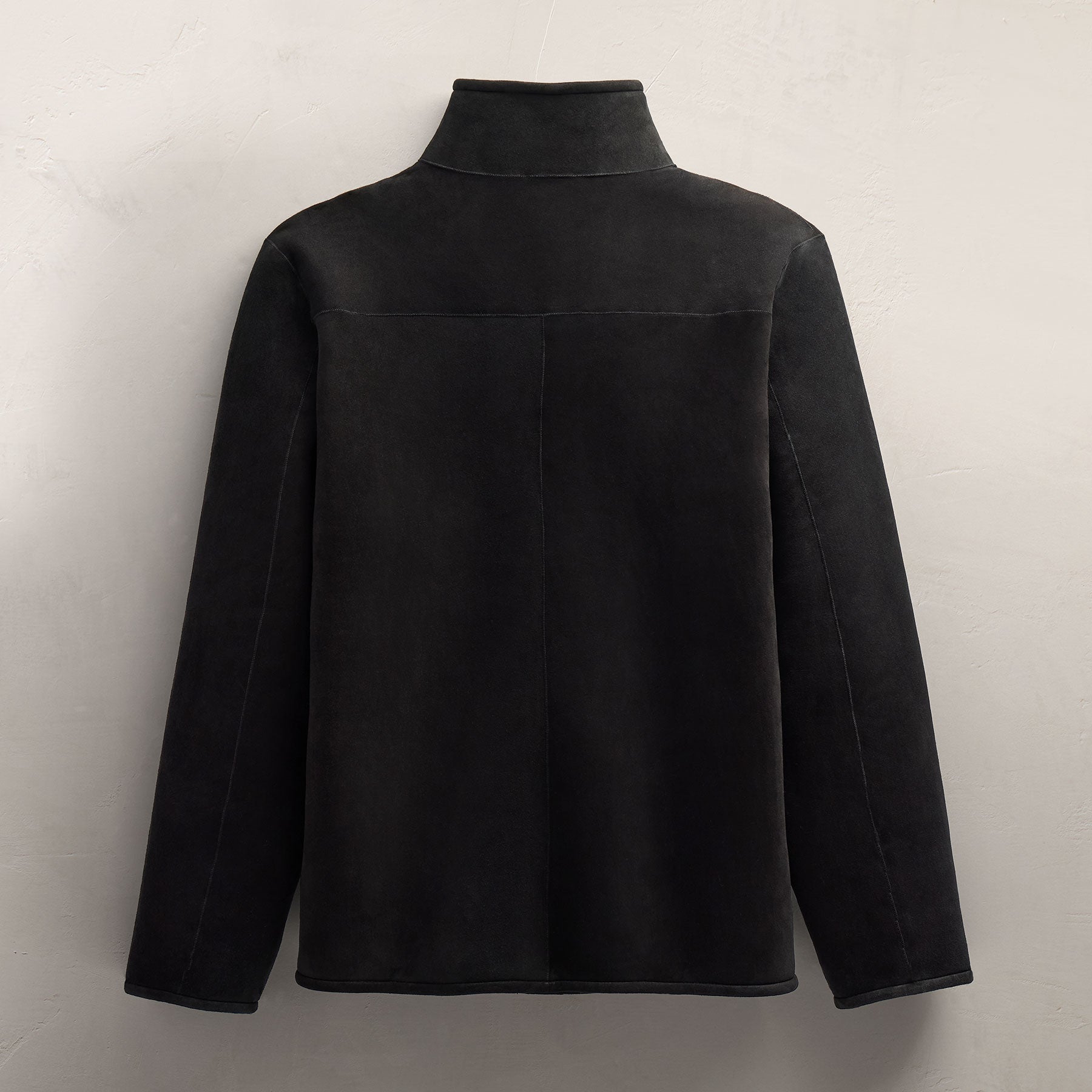 Suede Shearling Jacket - Black