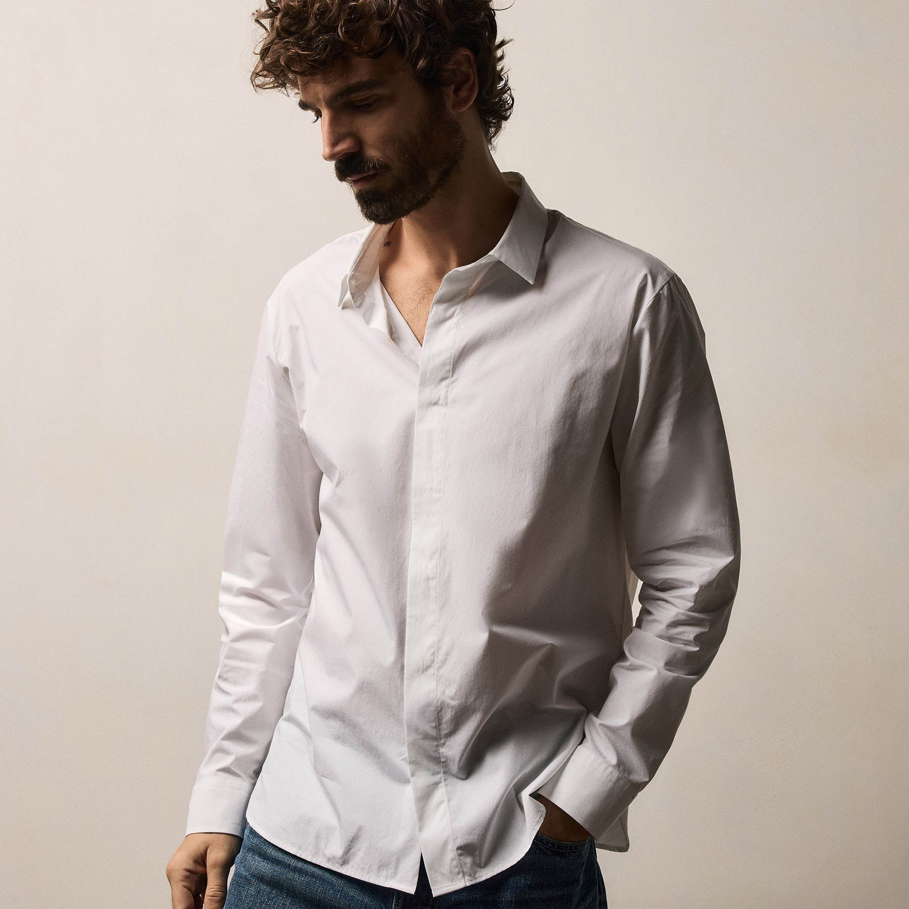 Supima Poplin Shirt - White