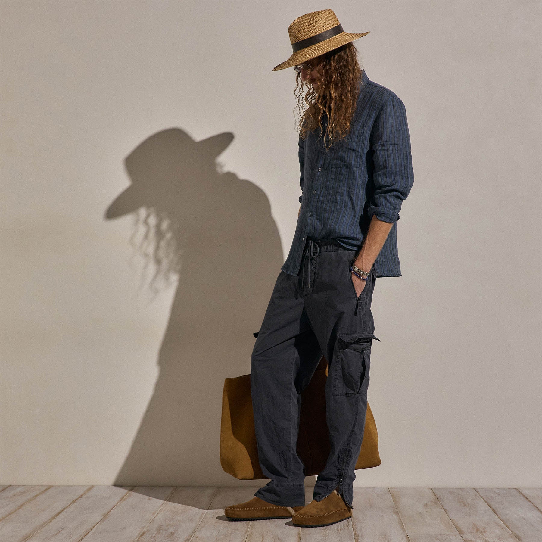 Parachute Poplin Cargo - Blue Noir Pigment