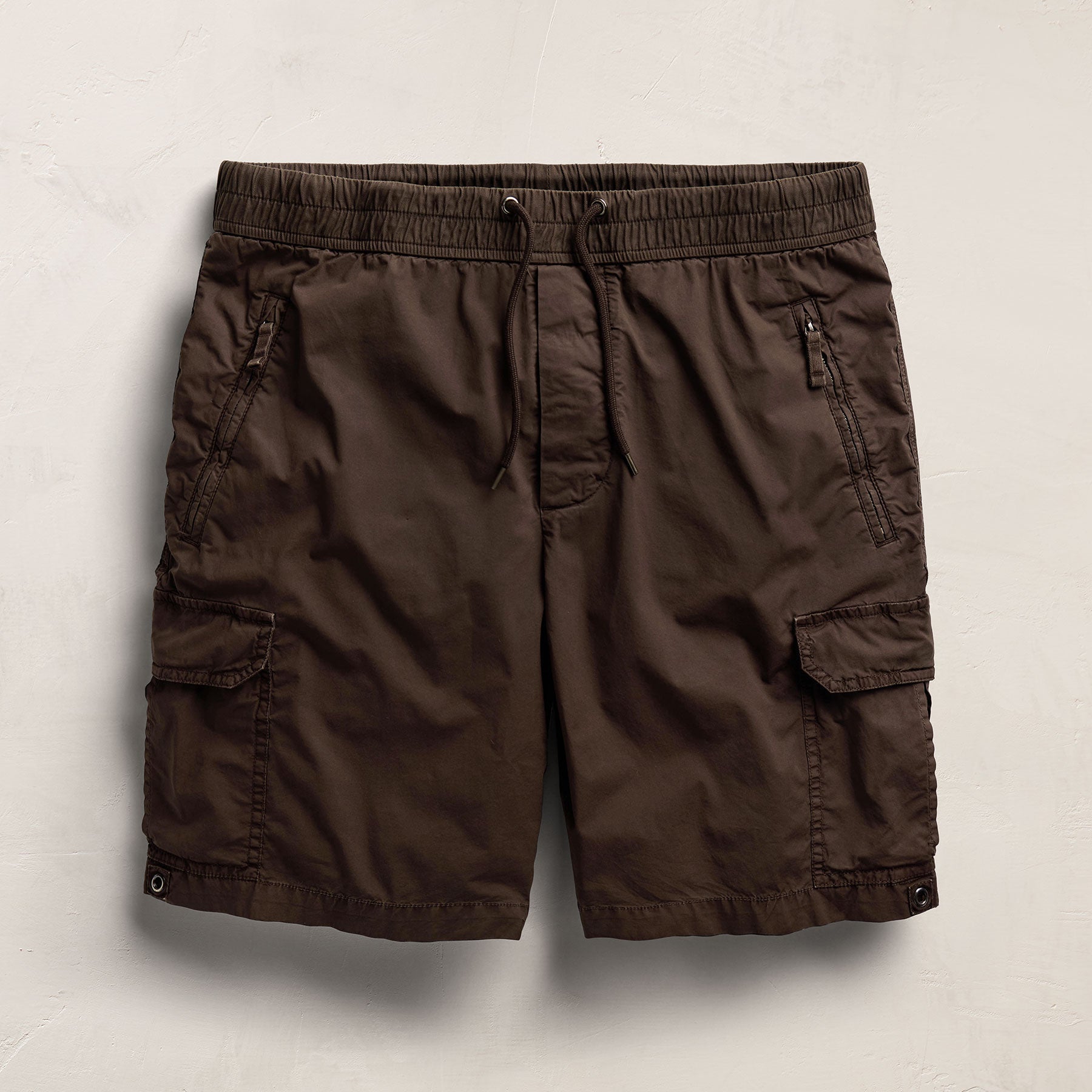 Parachute Poplin Cargo Short - Bark Pigment