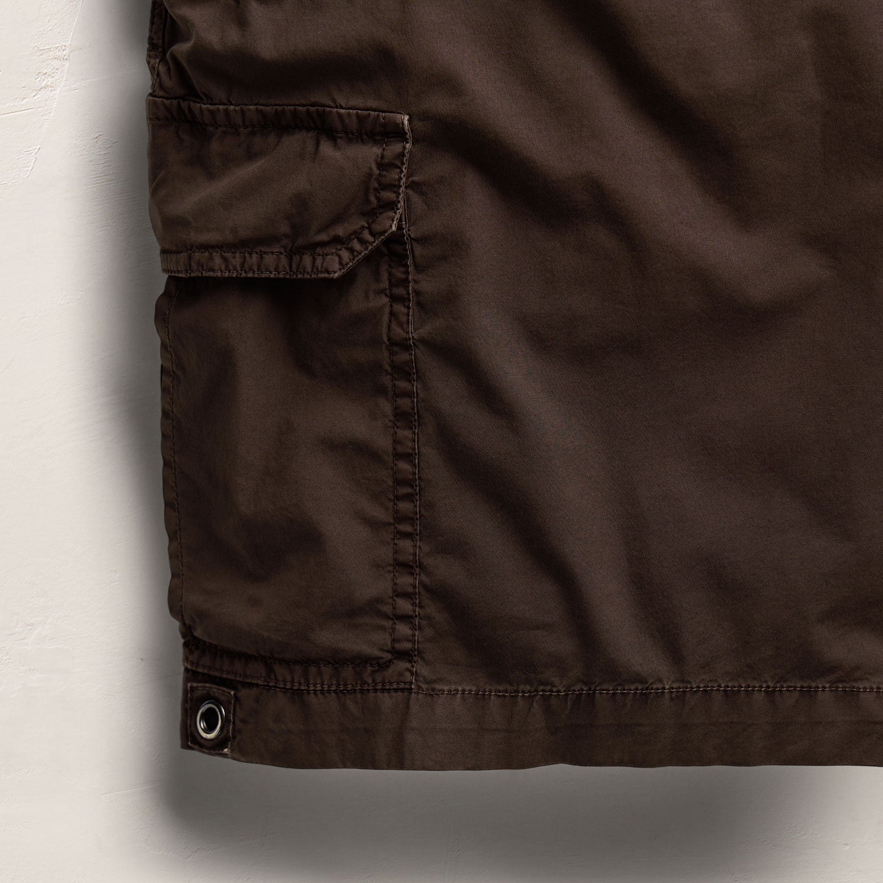 Parachute Poplin Cargo Short - Bark Pigment
