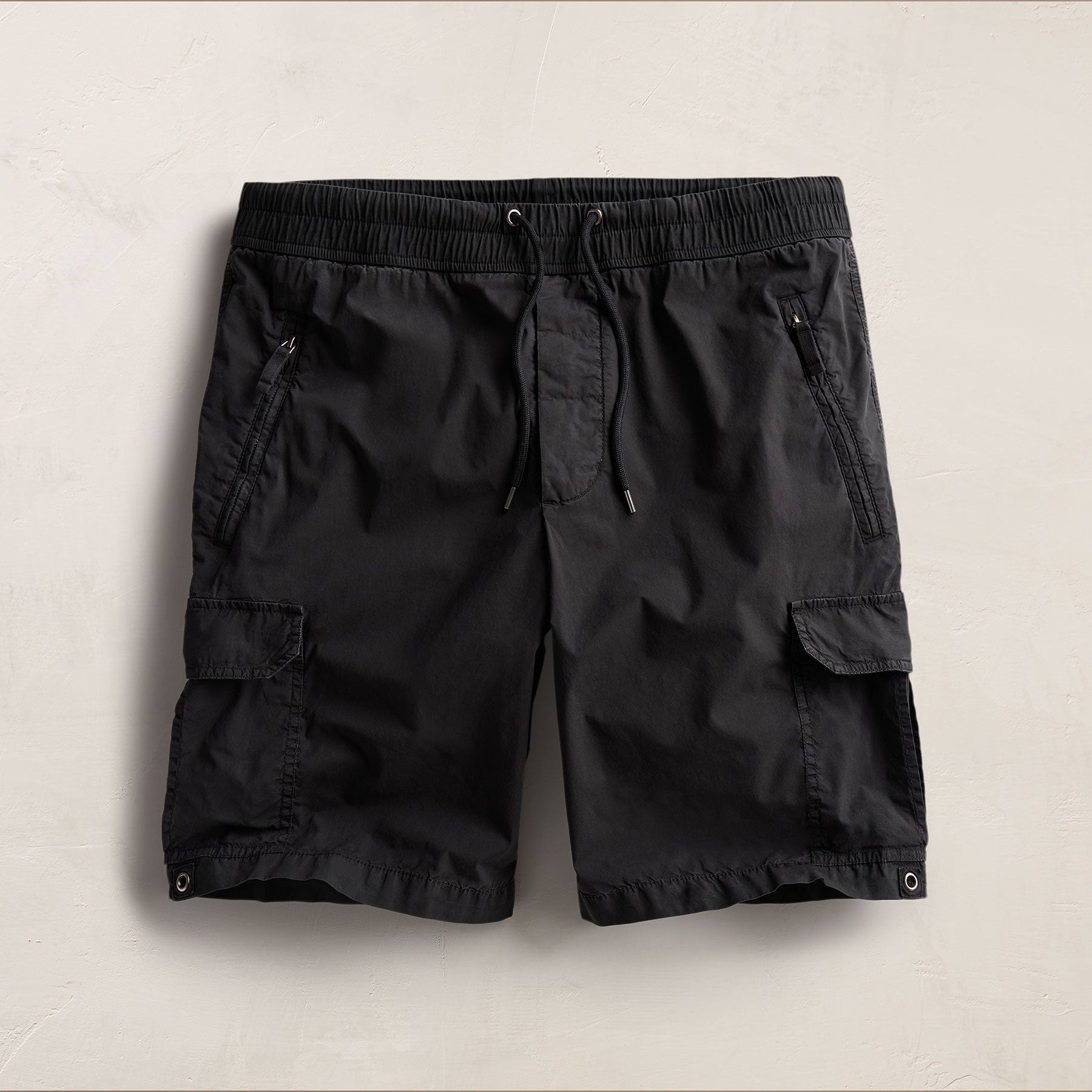 Parachute Poplin Cargo Short - Black