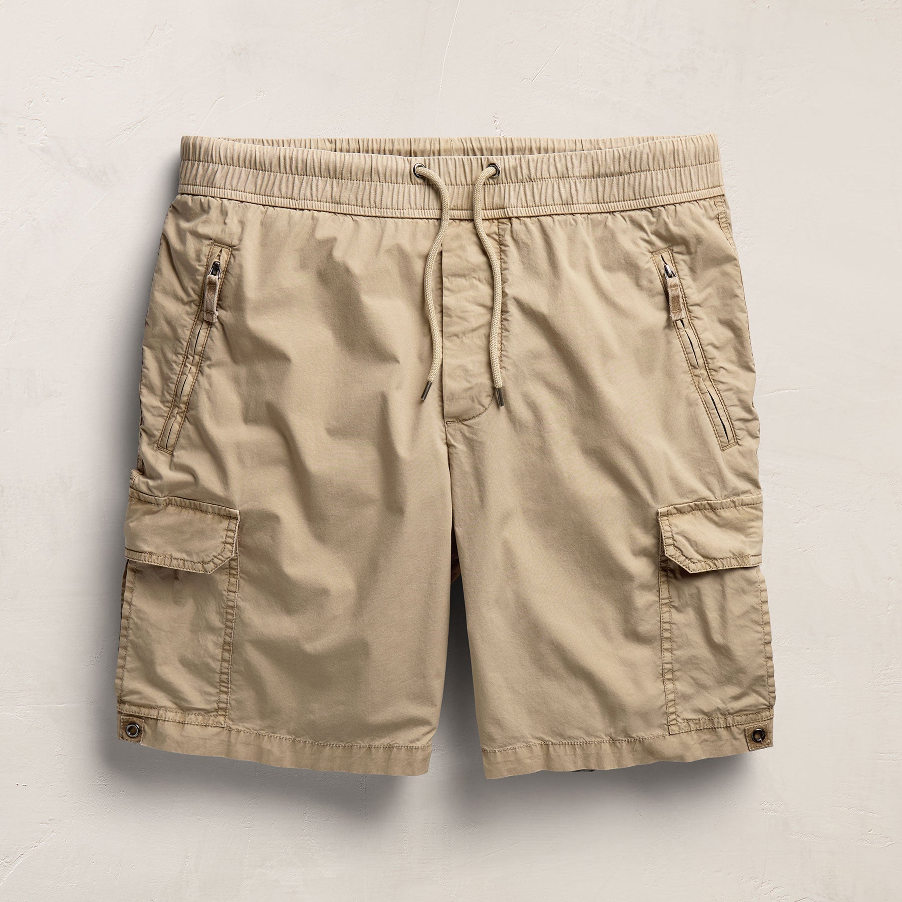 Parachute Poplin Cargo Short - Light Khaki Pigment