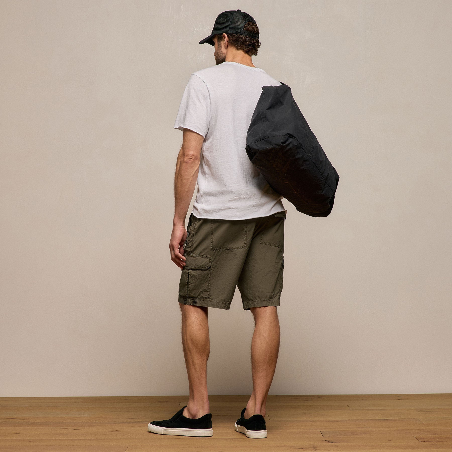 Parachute Poplin Cargo Short - Light Olive Pigment