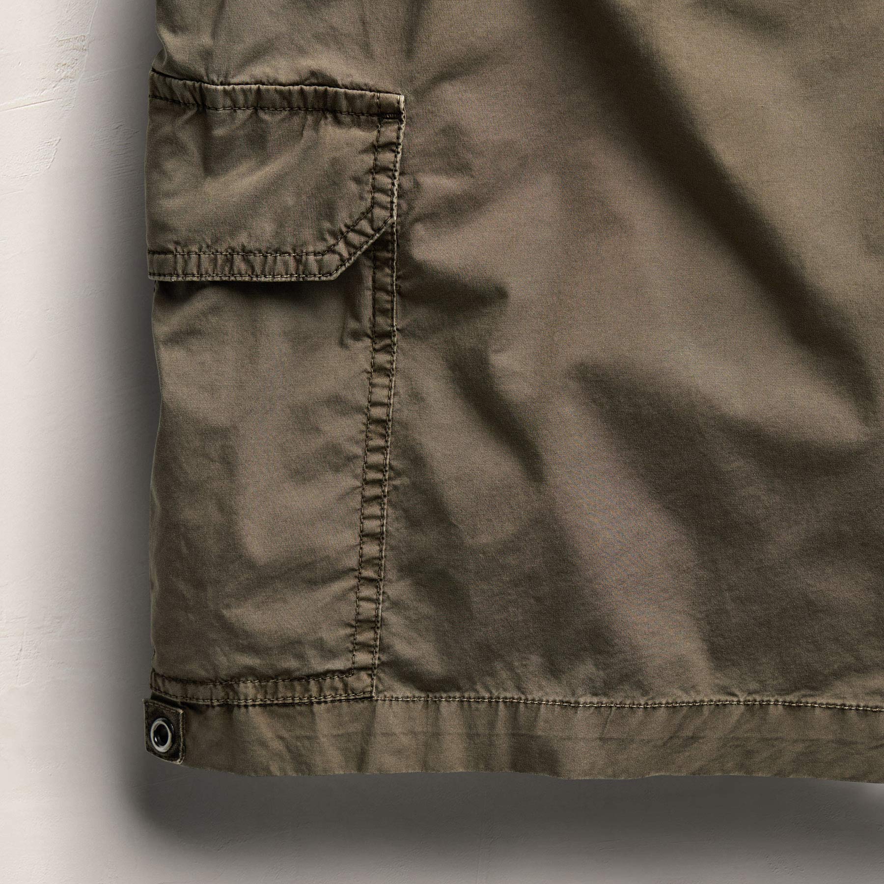 Parachute Poplin Cargo Short - Light Olive Pigment