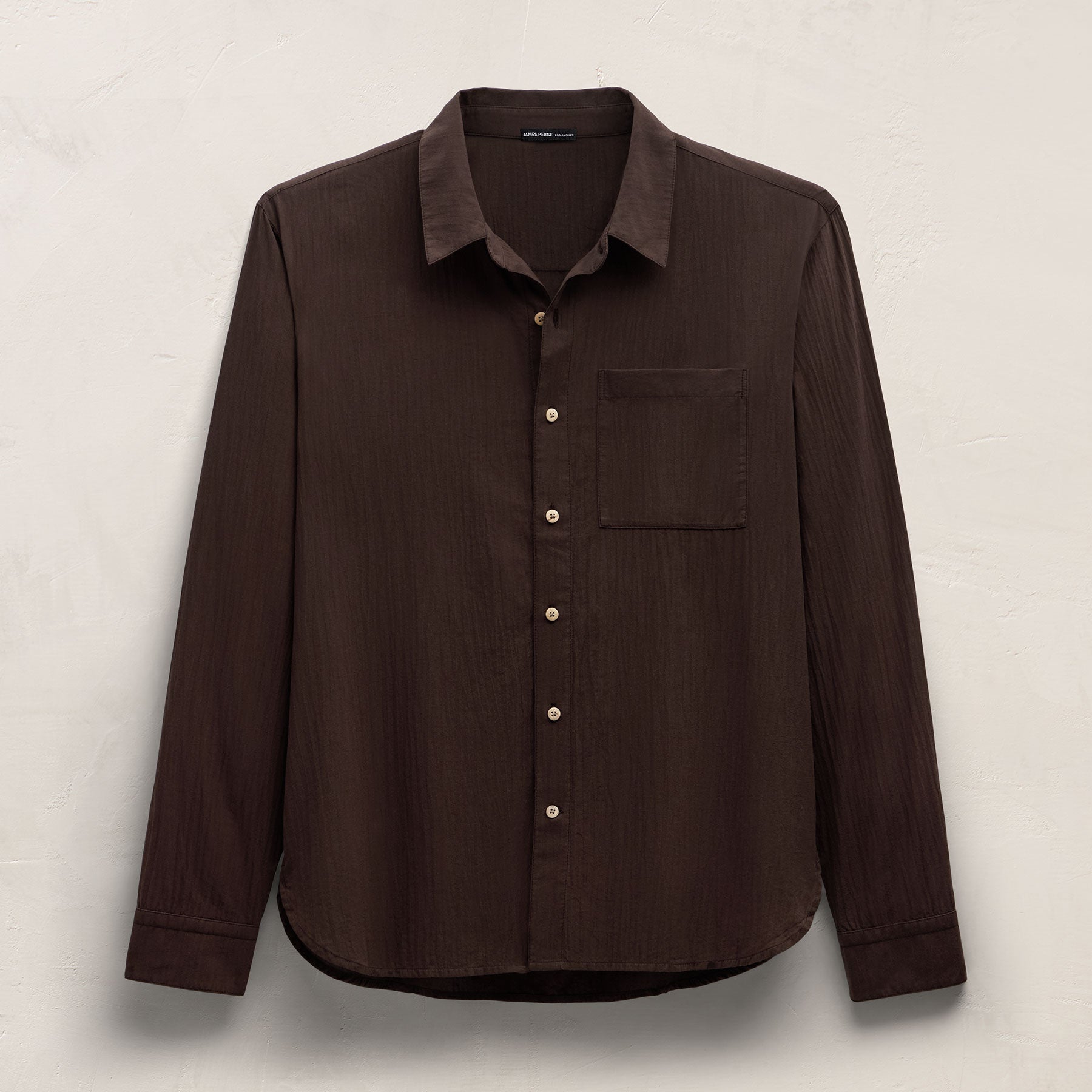 Cotton Muslin Shirt - Bark