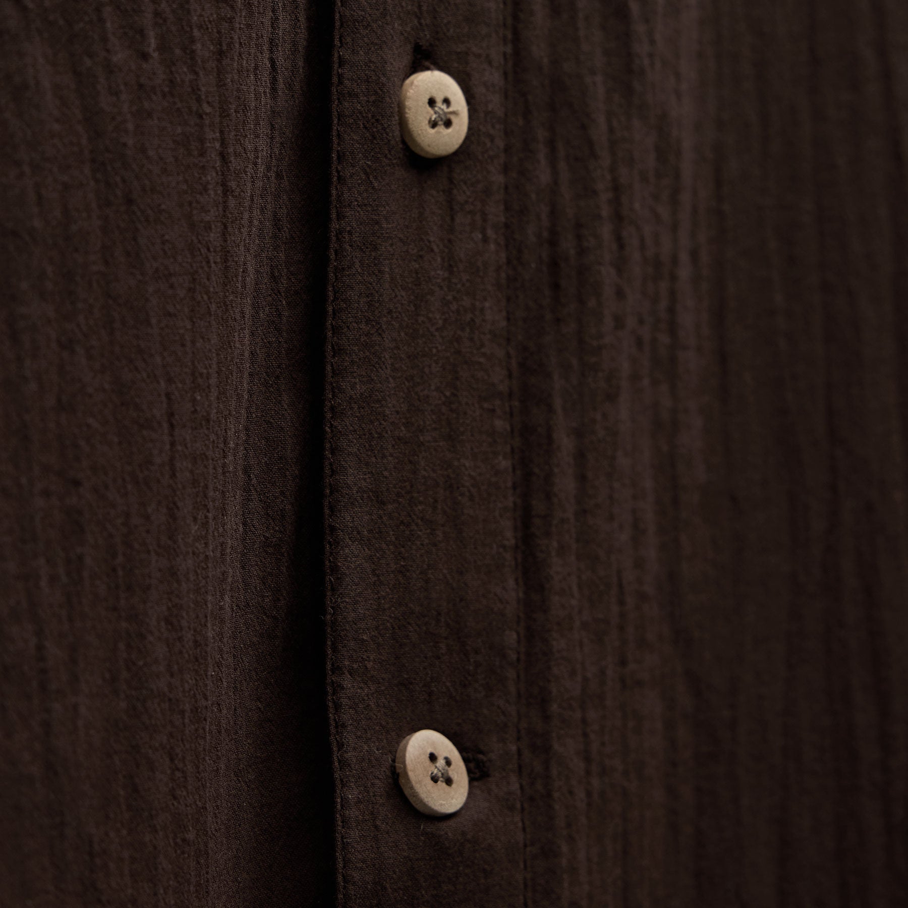 Cotton Muslin Shirt - Bark