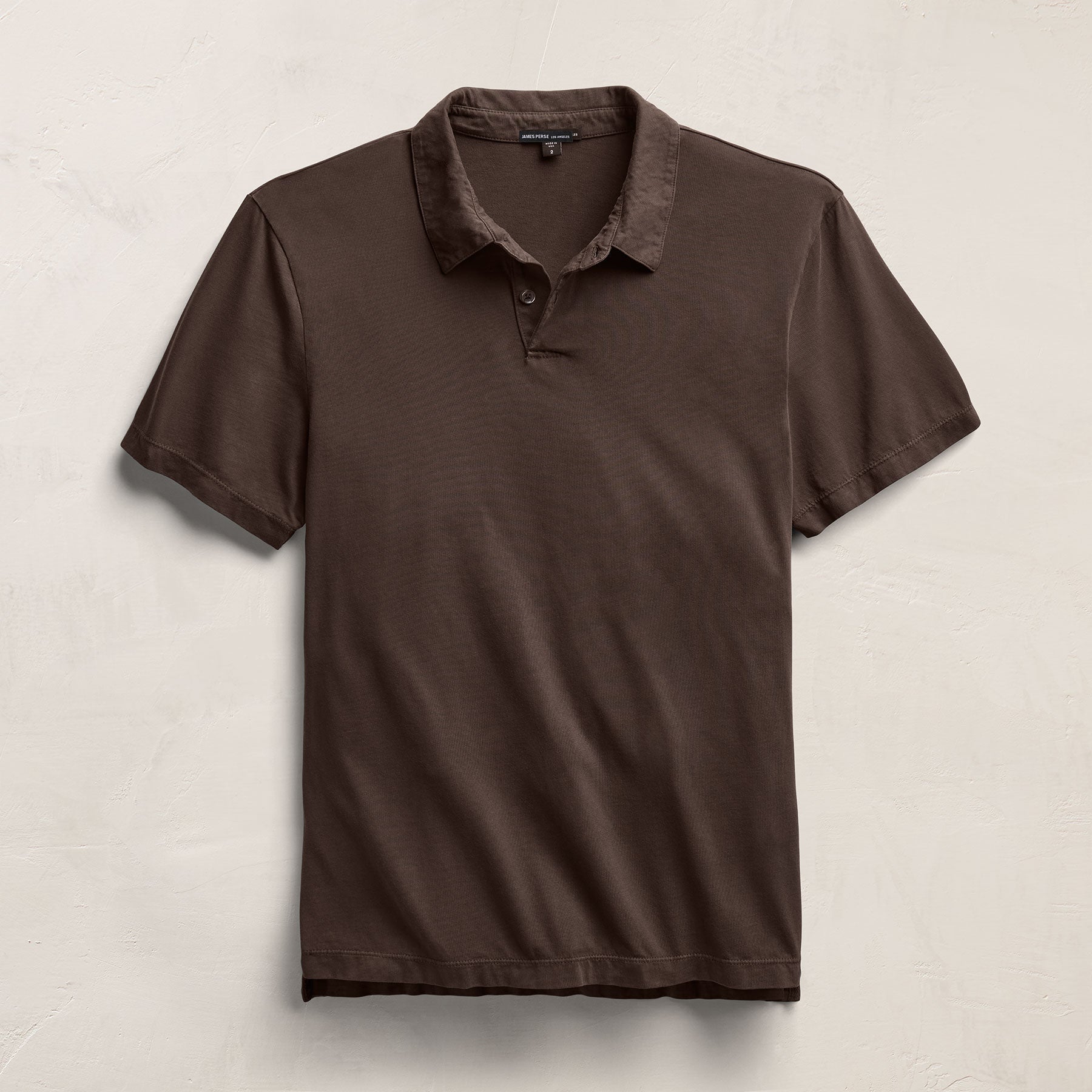 Sueded Jersey Polo - Bark Pigment