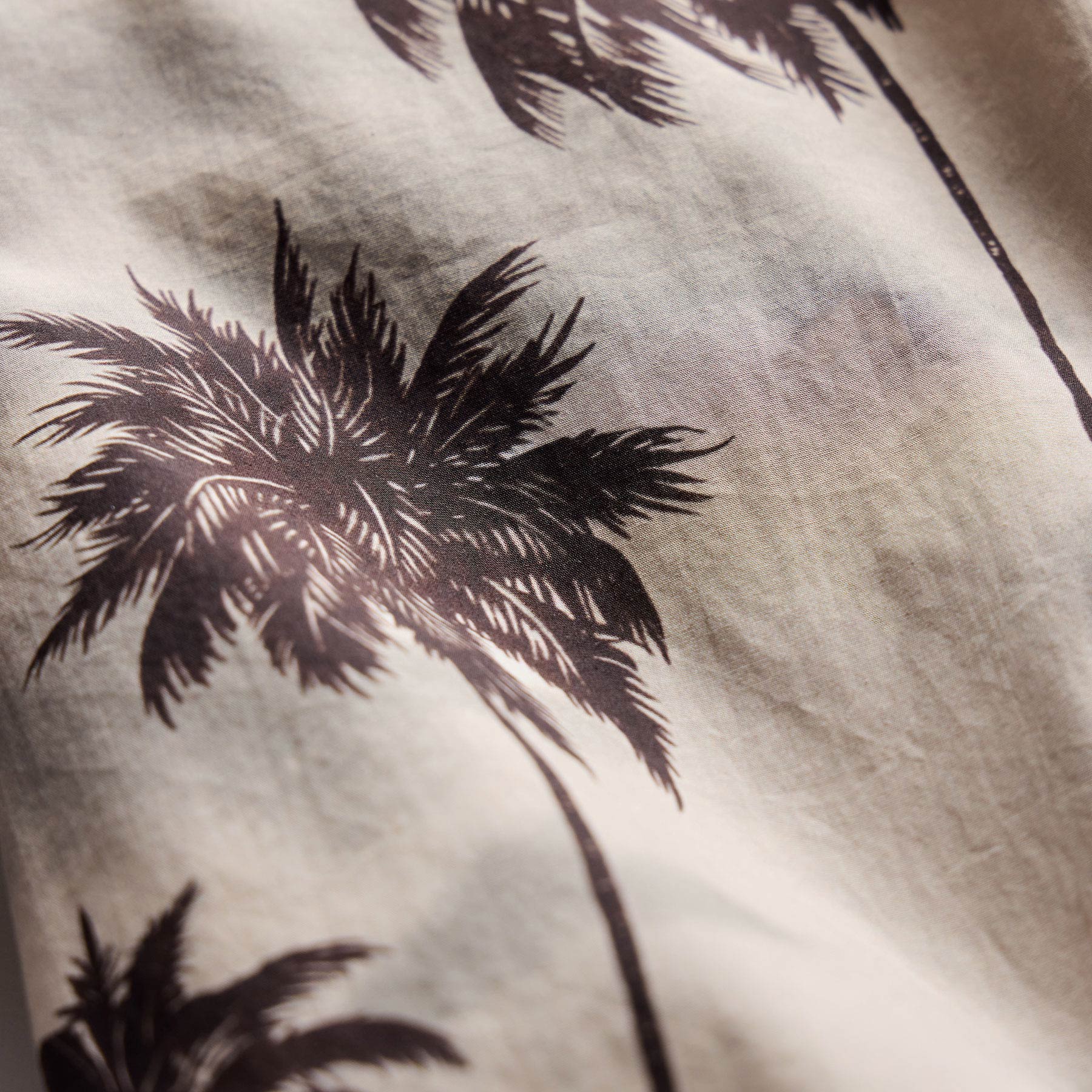 Palm Printed Shirt - Stone