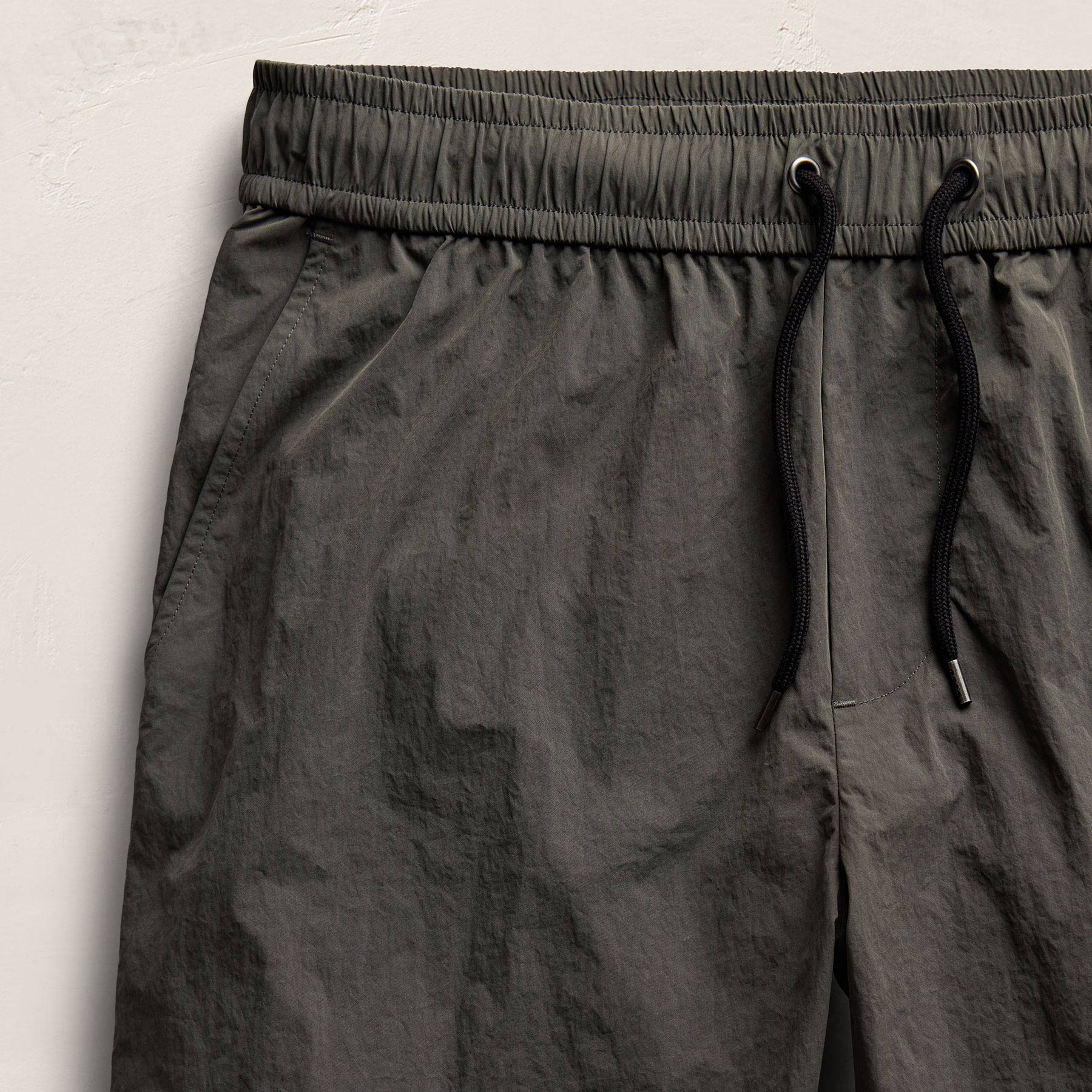 Palm Embroidered Boardshort - Granite