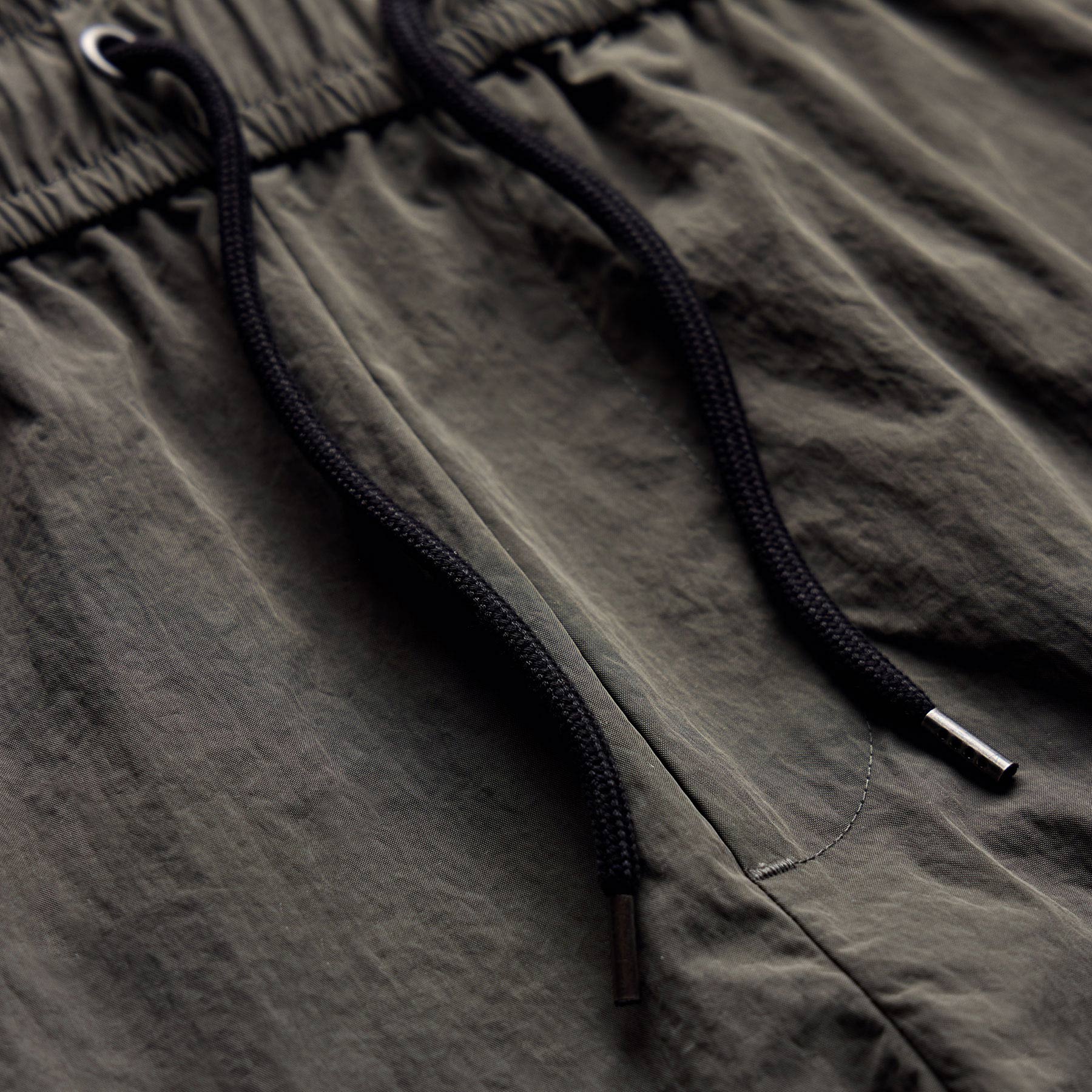 Palm Embroidered Boardshort - Granite