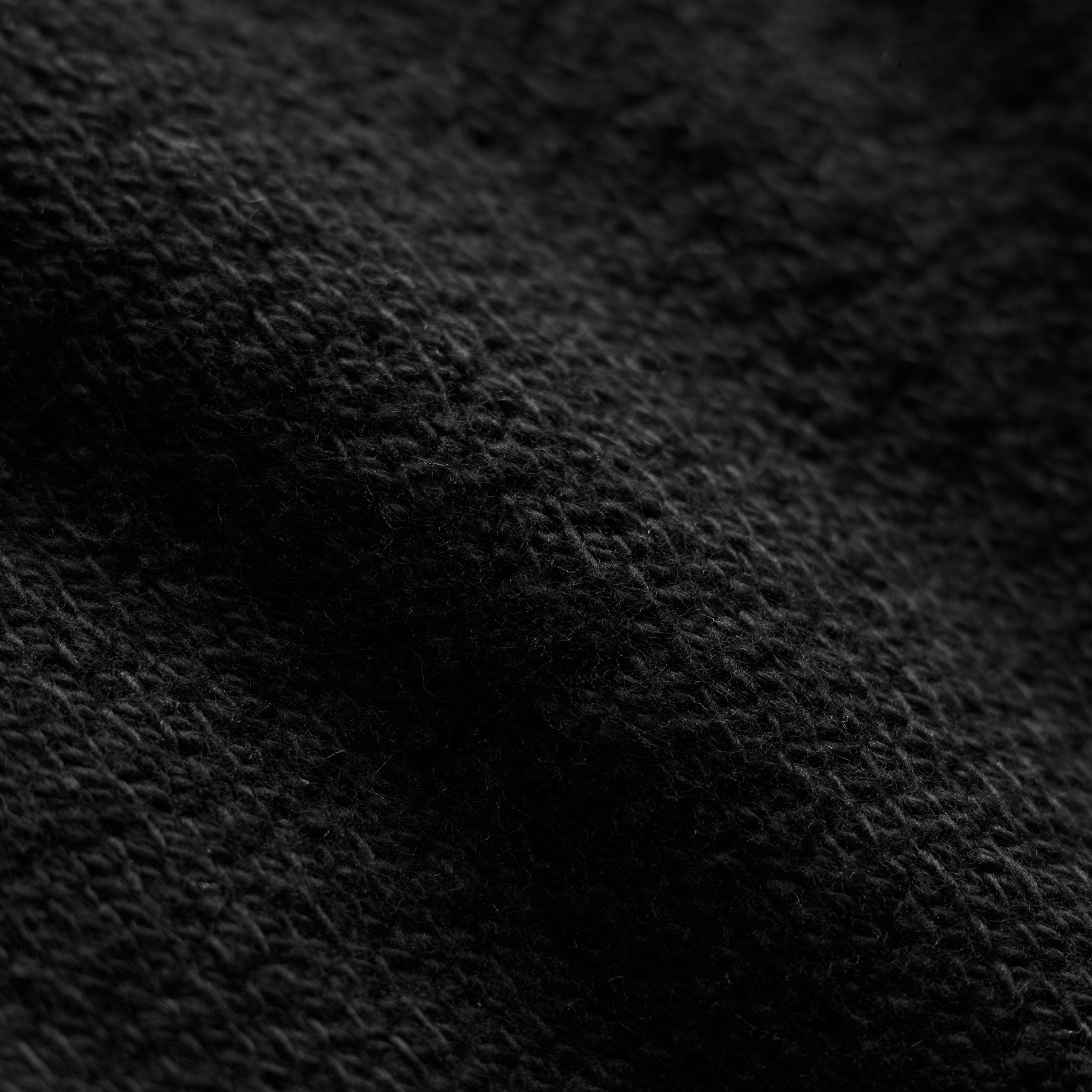 Stretch Cotton Hoodie - Black