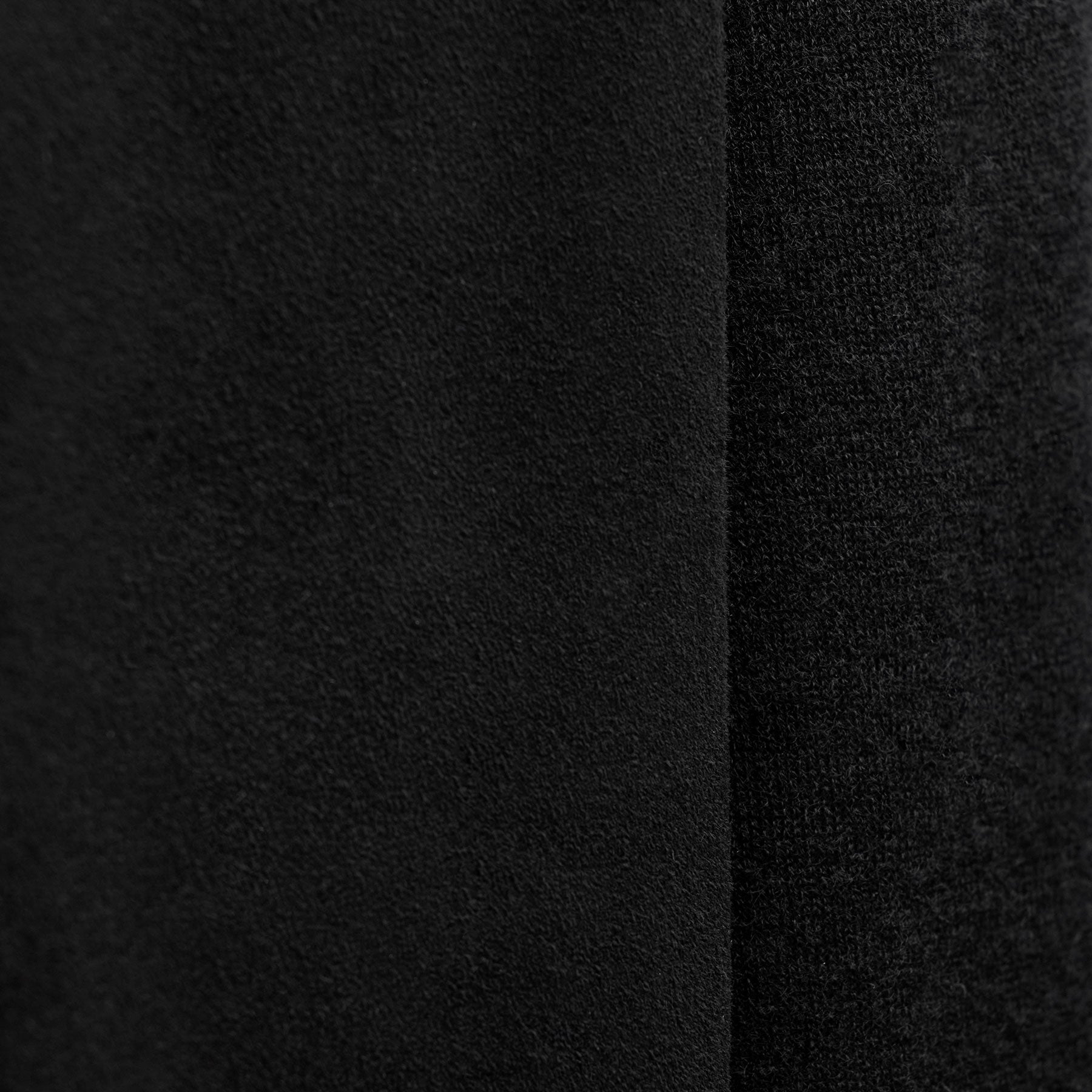 Ultrafine Cashmere Suede Front Zip Cardigan - Black