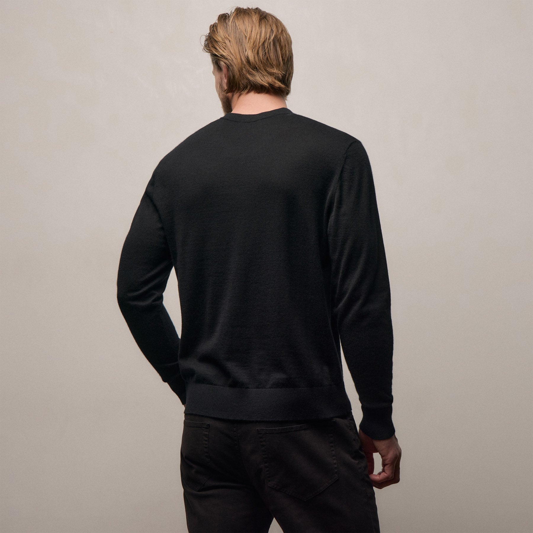 Ultrafine Cashmere Crew - Black