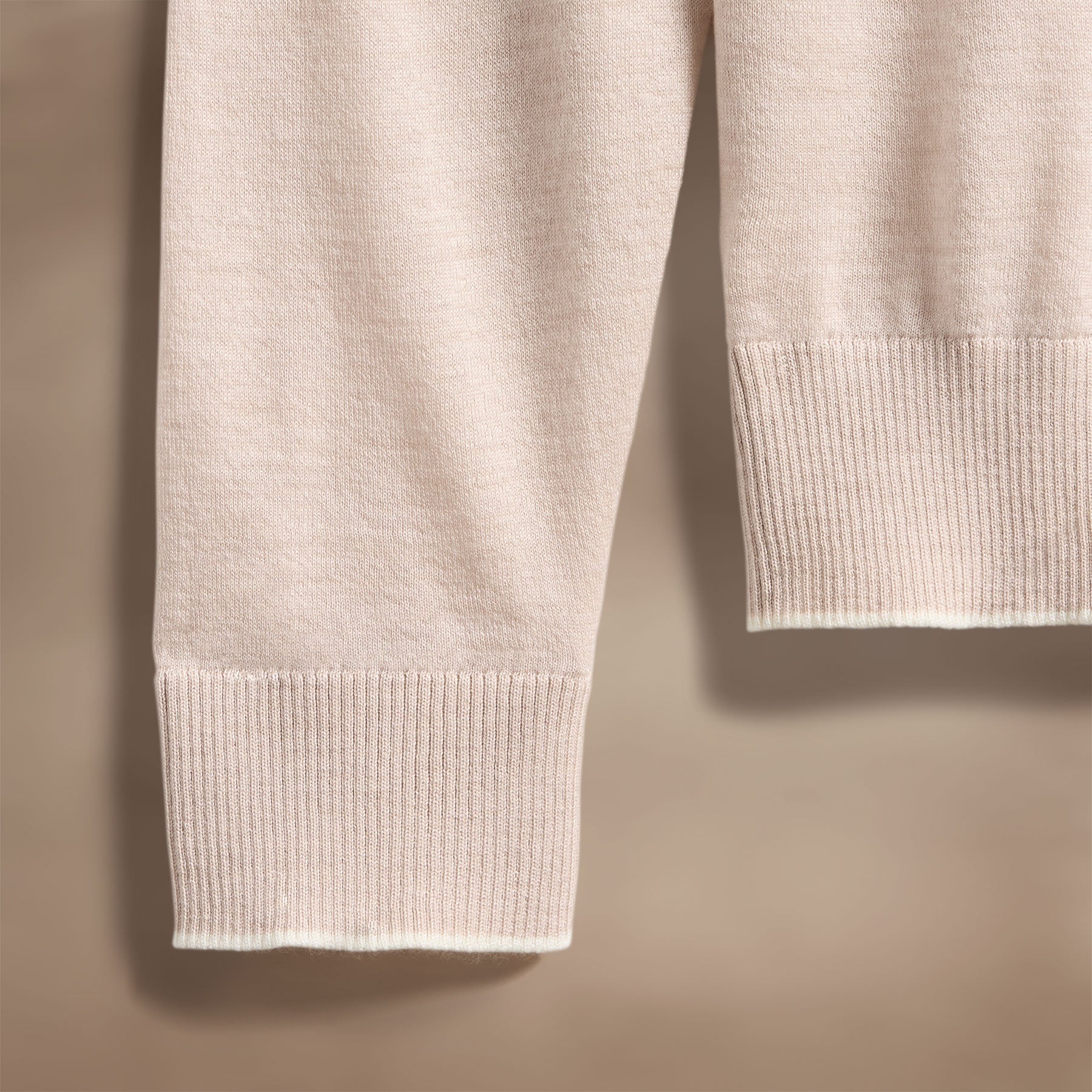 Ultrafine Cashmere Tipped Crew - Balsa/Ivory