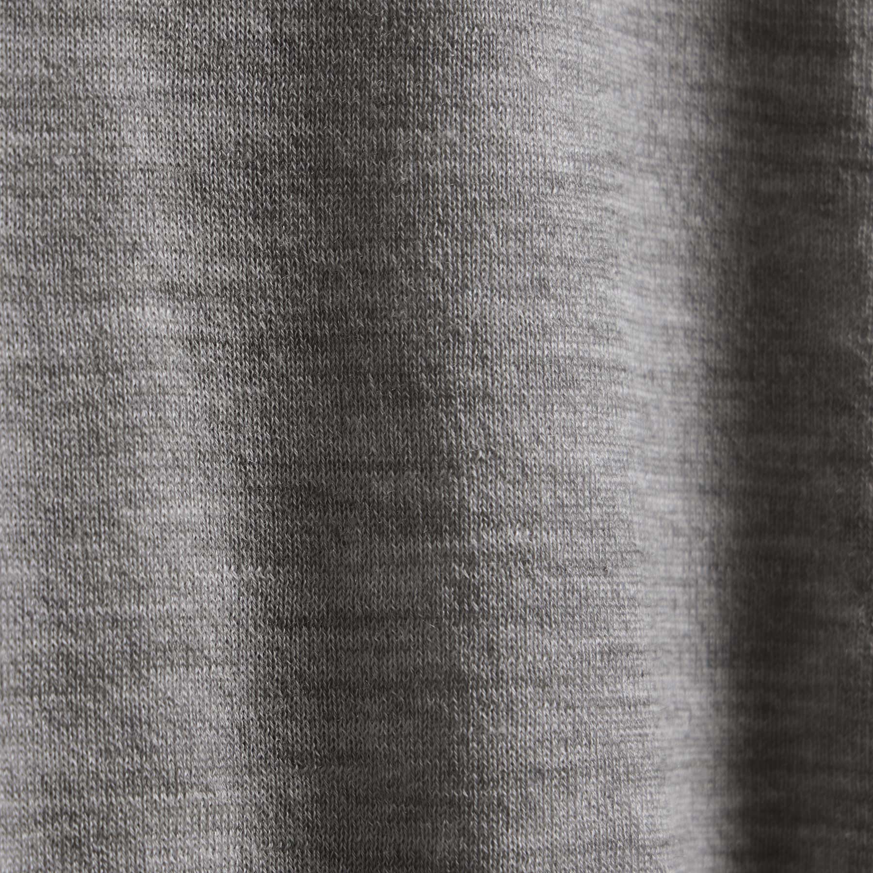 Ultrafine Cashmere Tipped Polo - Light Heather Grey/Coal