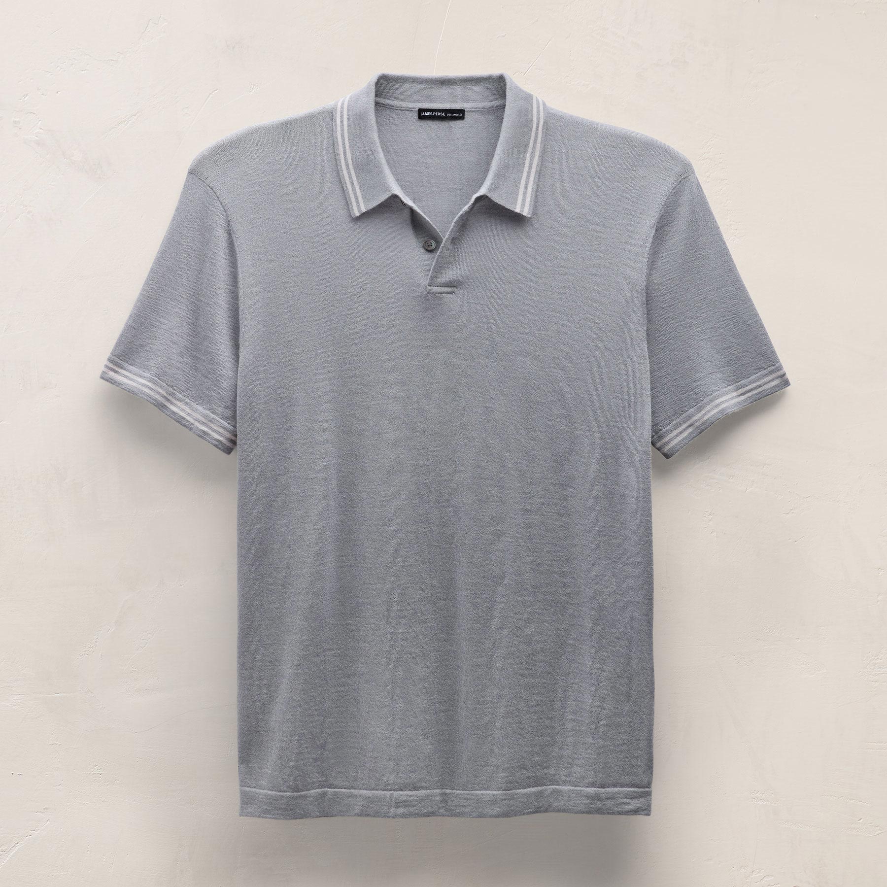 Ultrafine Cashmere Tipped Polo - Ore/Fog