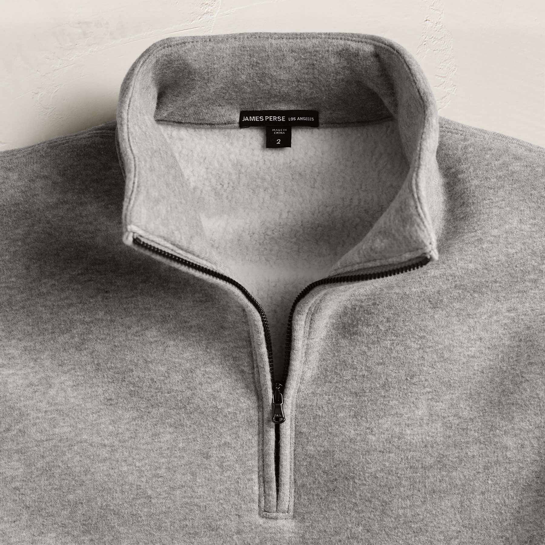 Cozy Half Zip - Heather Grey