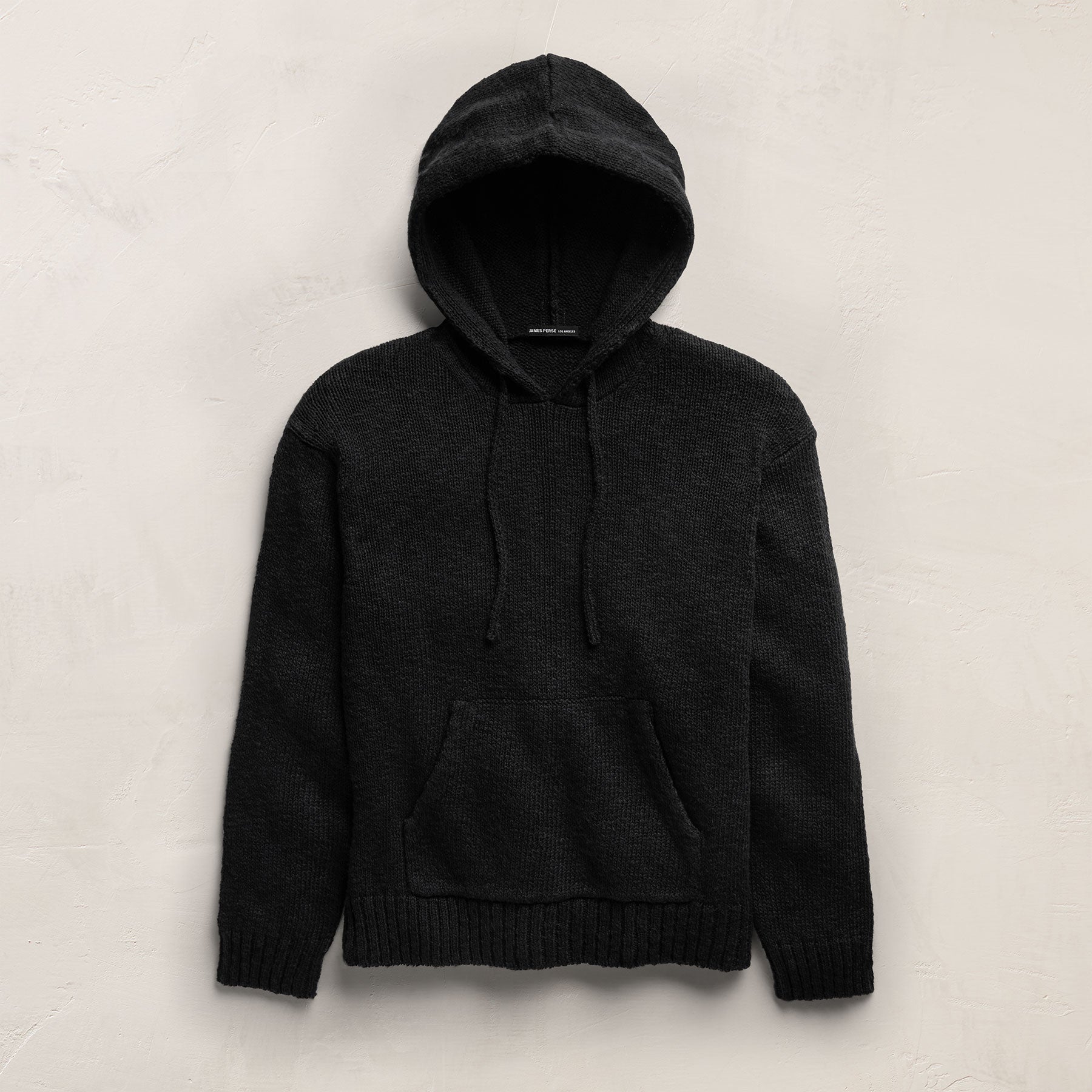Cotton Linen Hoodie - Black