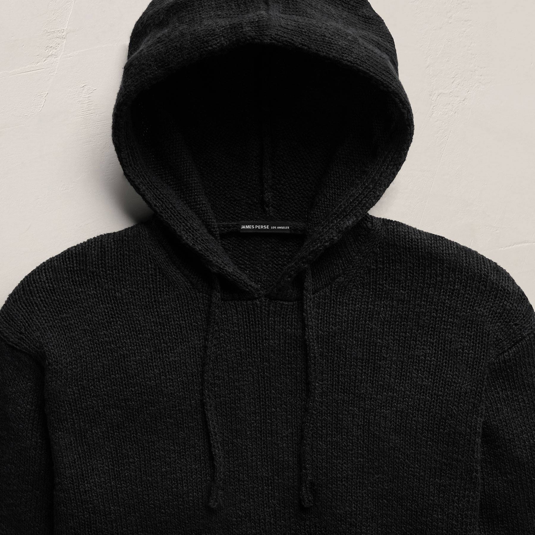 Cotton Linen Hoodie - Black