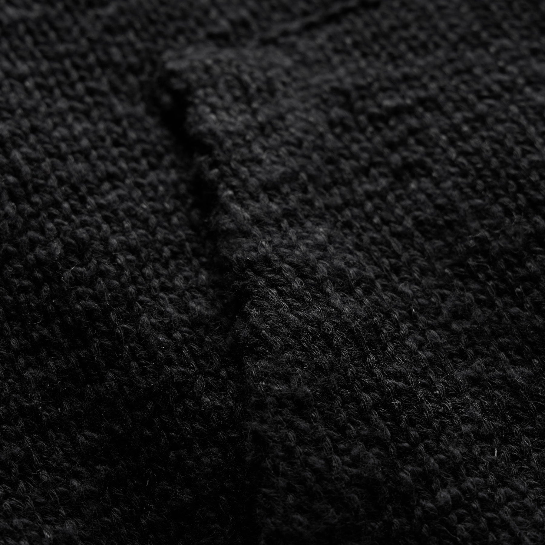 Cotton Linen Hoodie - Black