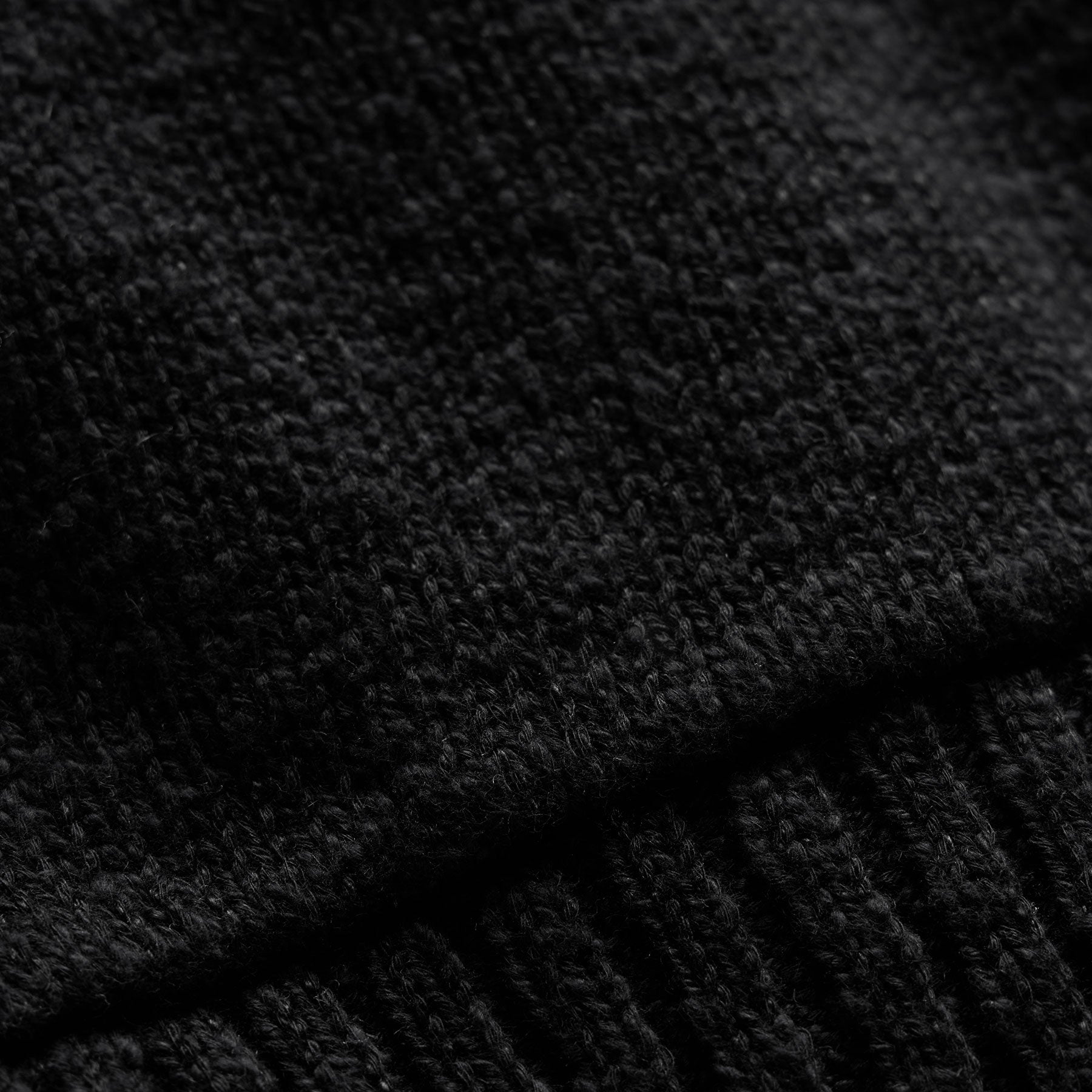 Cotton Linen Hoodie - Black