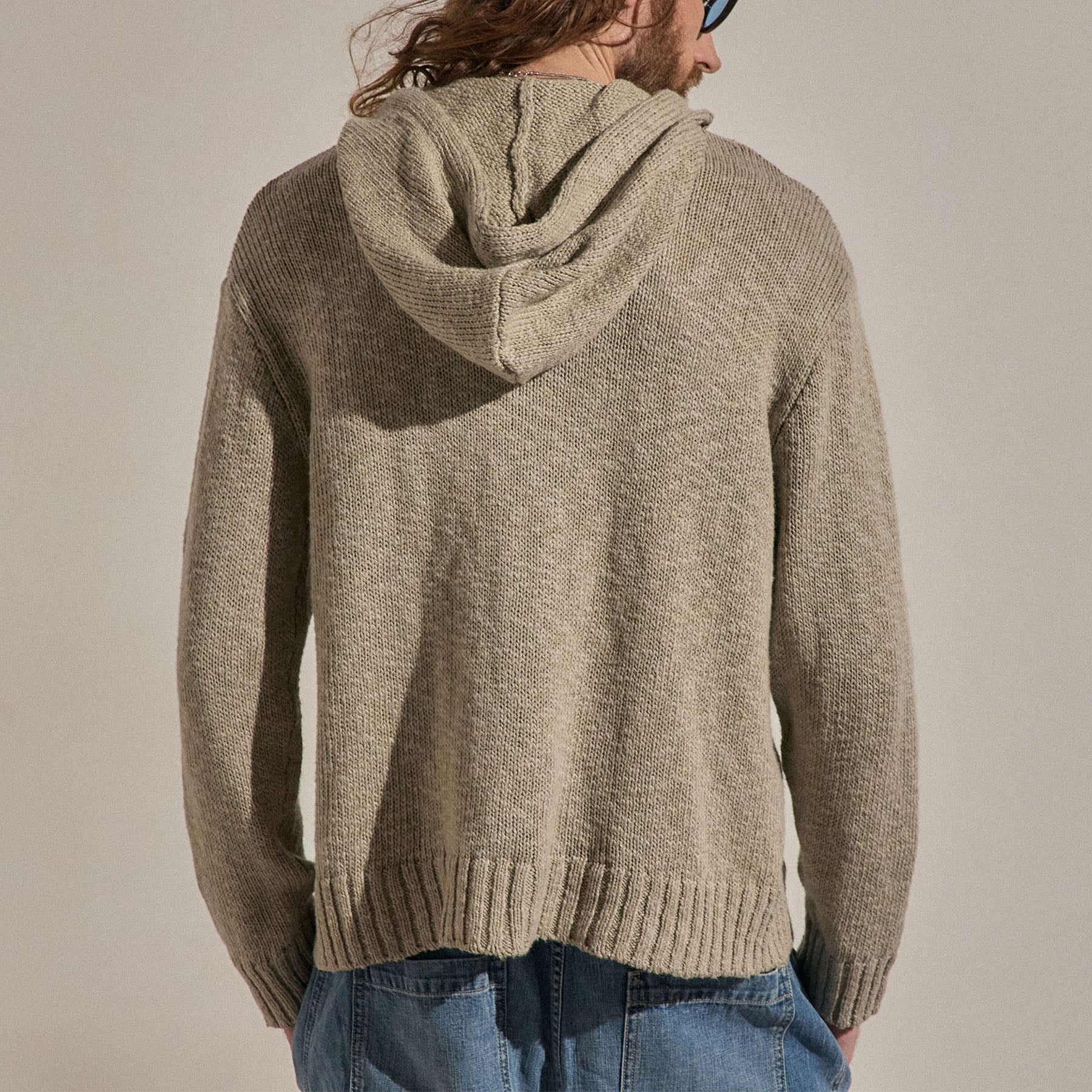 Cotton Linen Hoodie - Taupe