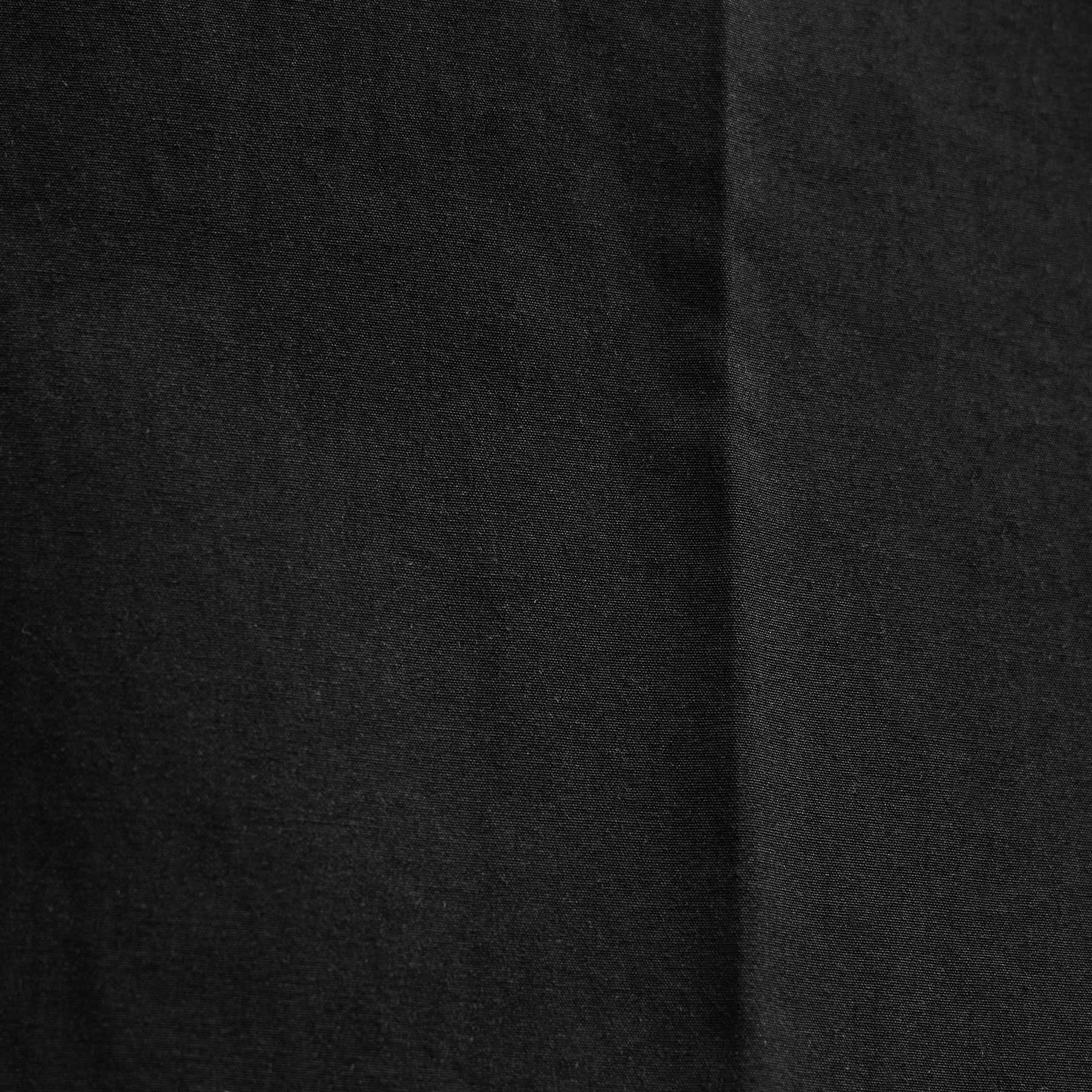 Italian Heavy Poplin Clean Front Trouser - Black