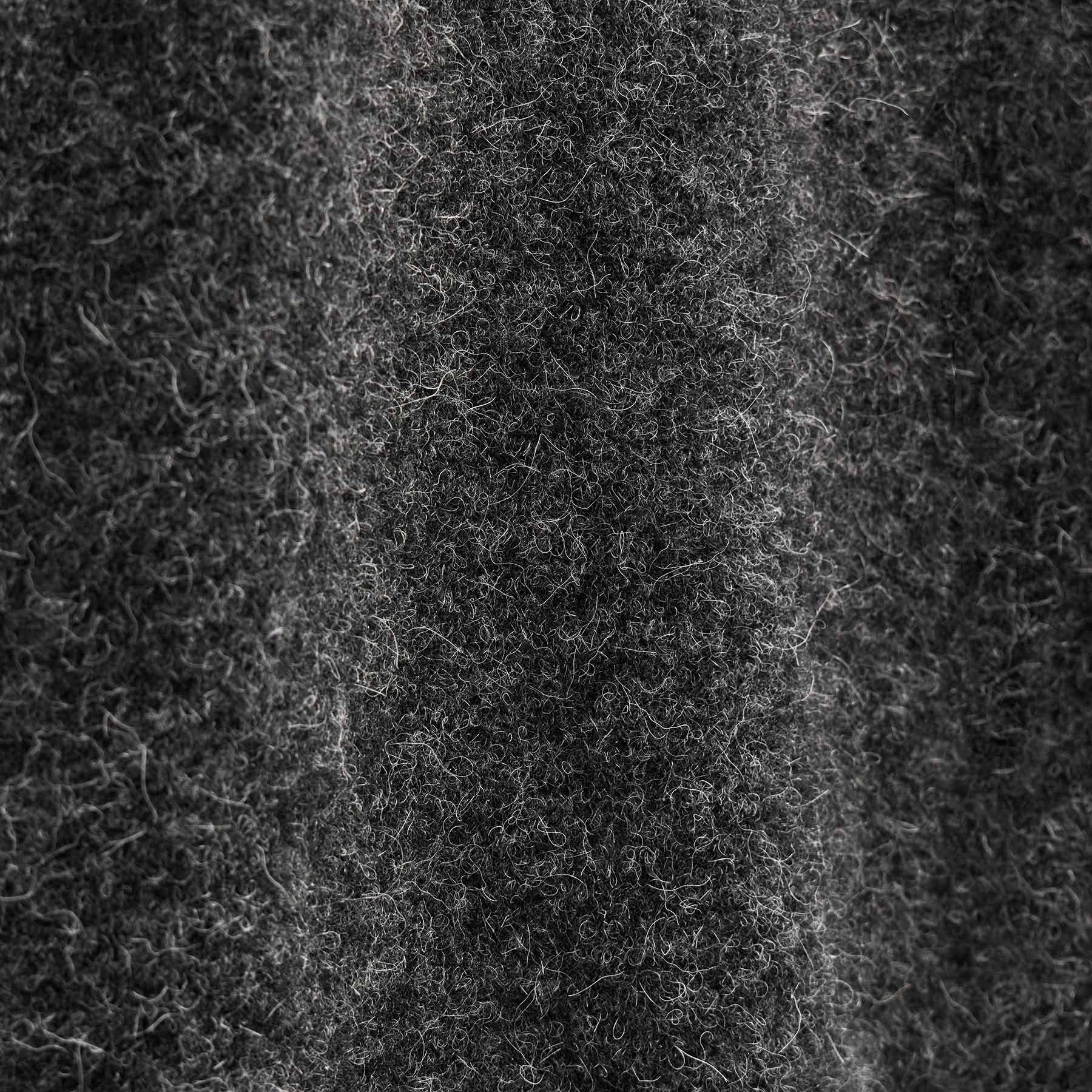 Wool Alpaca Stretch Zip Front - Anthracite