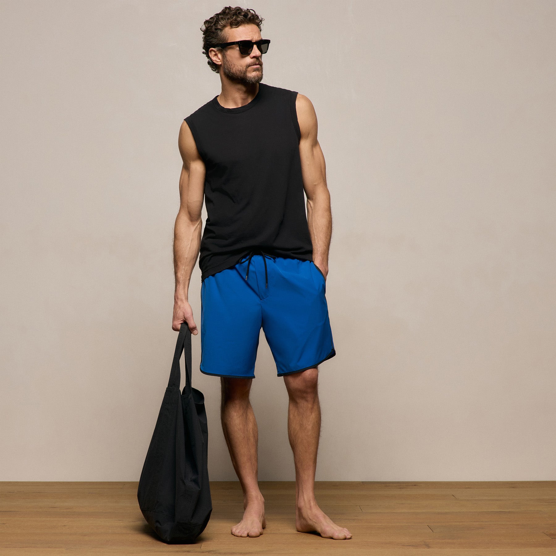 Retro Boardshort - Baltic Blue/Magma