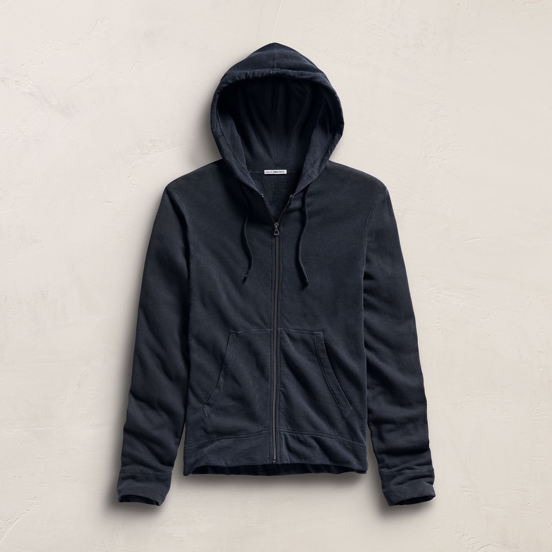 Vintage French Terry Zip Up Hoodie - Deep Pigment