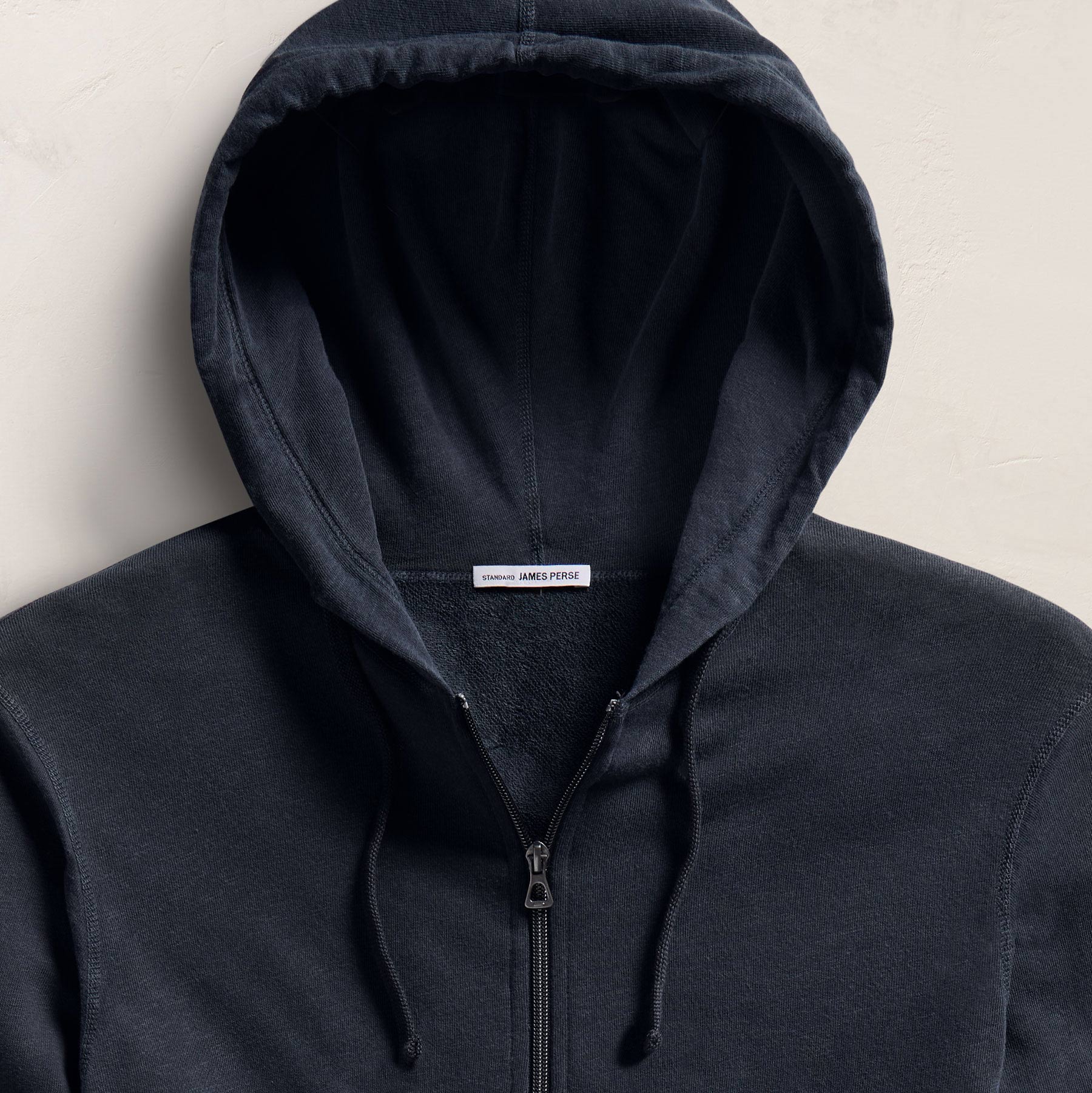 Vintage French Terry Zip Up Hoodie - Deep Pigment