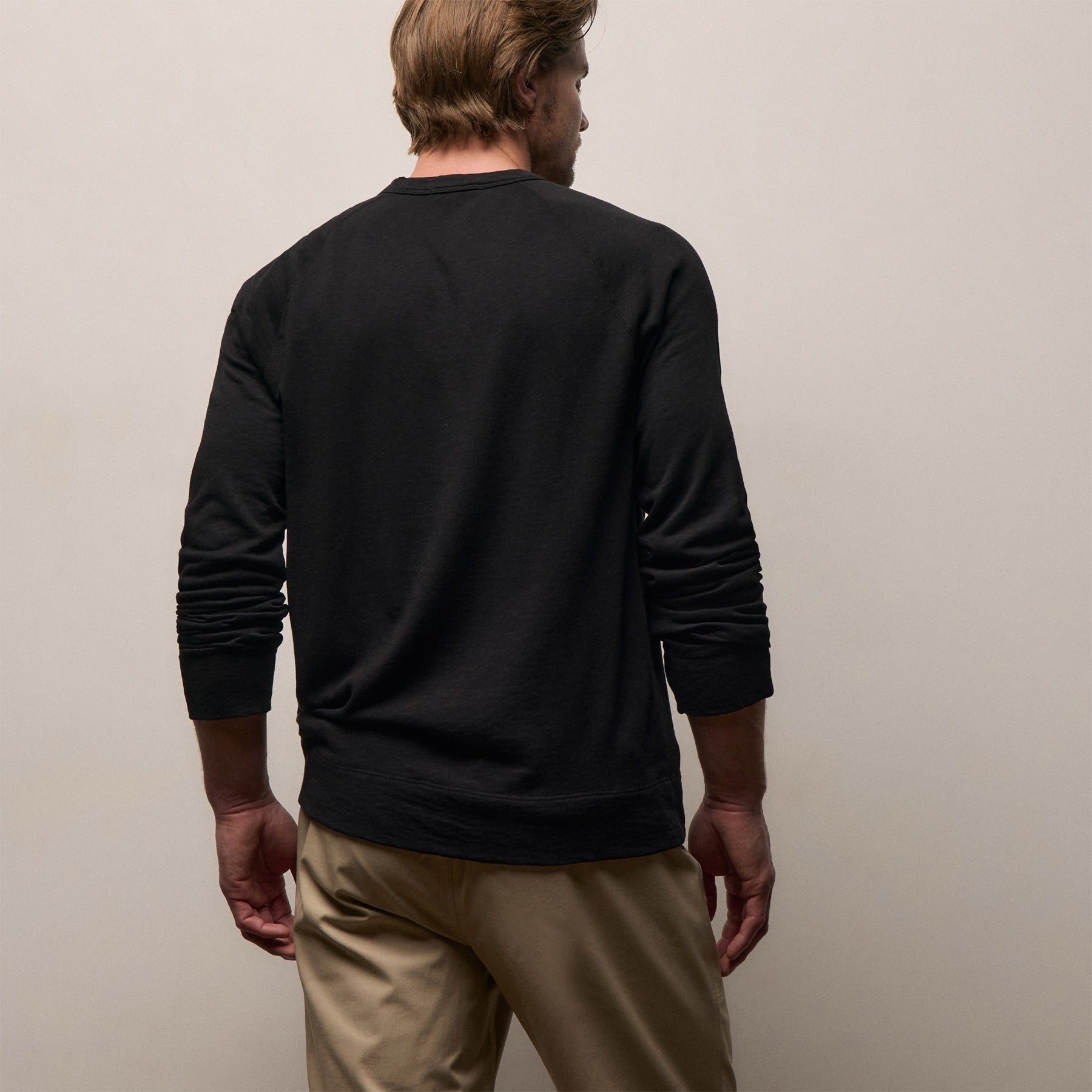 Vintage French Terry Sweatshirt - Black