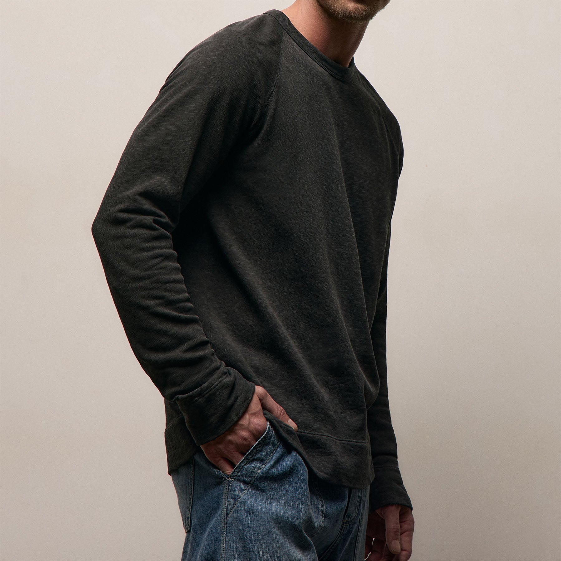 Vintage French Terry Sweatshirt - Carbon Pigment