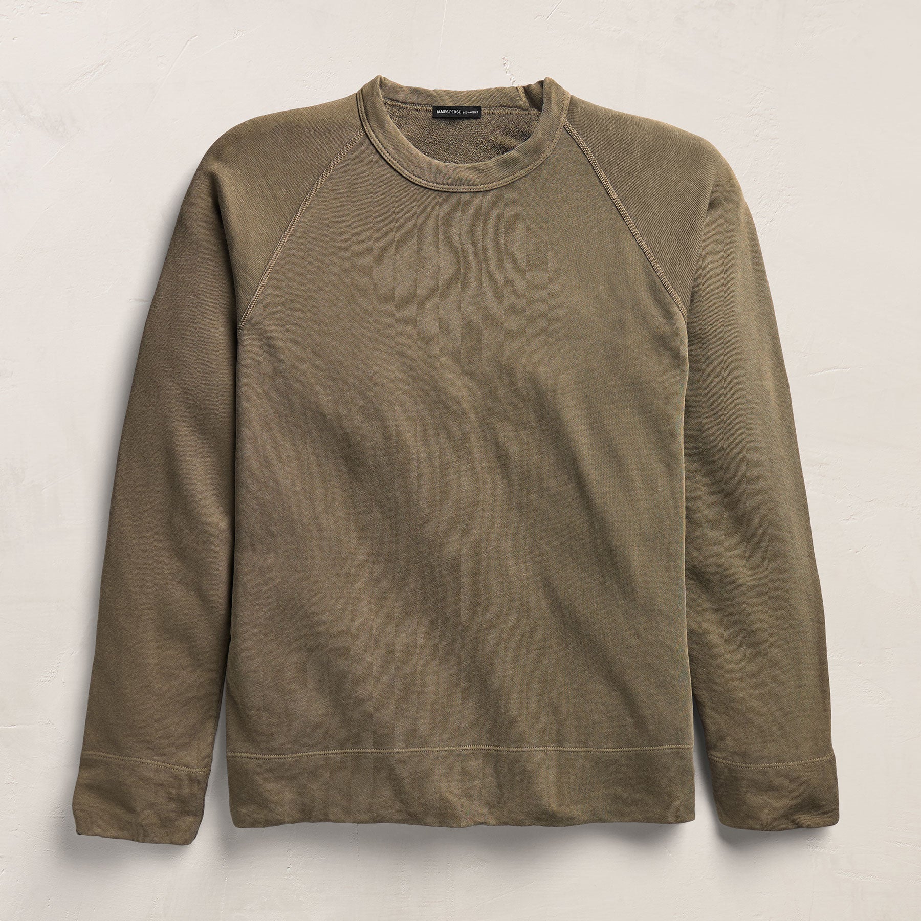 Vintage French Terry Sweatshirt - Light Olive Pigment