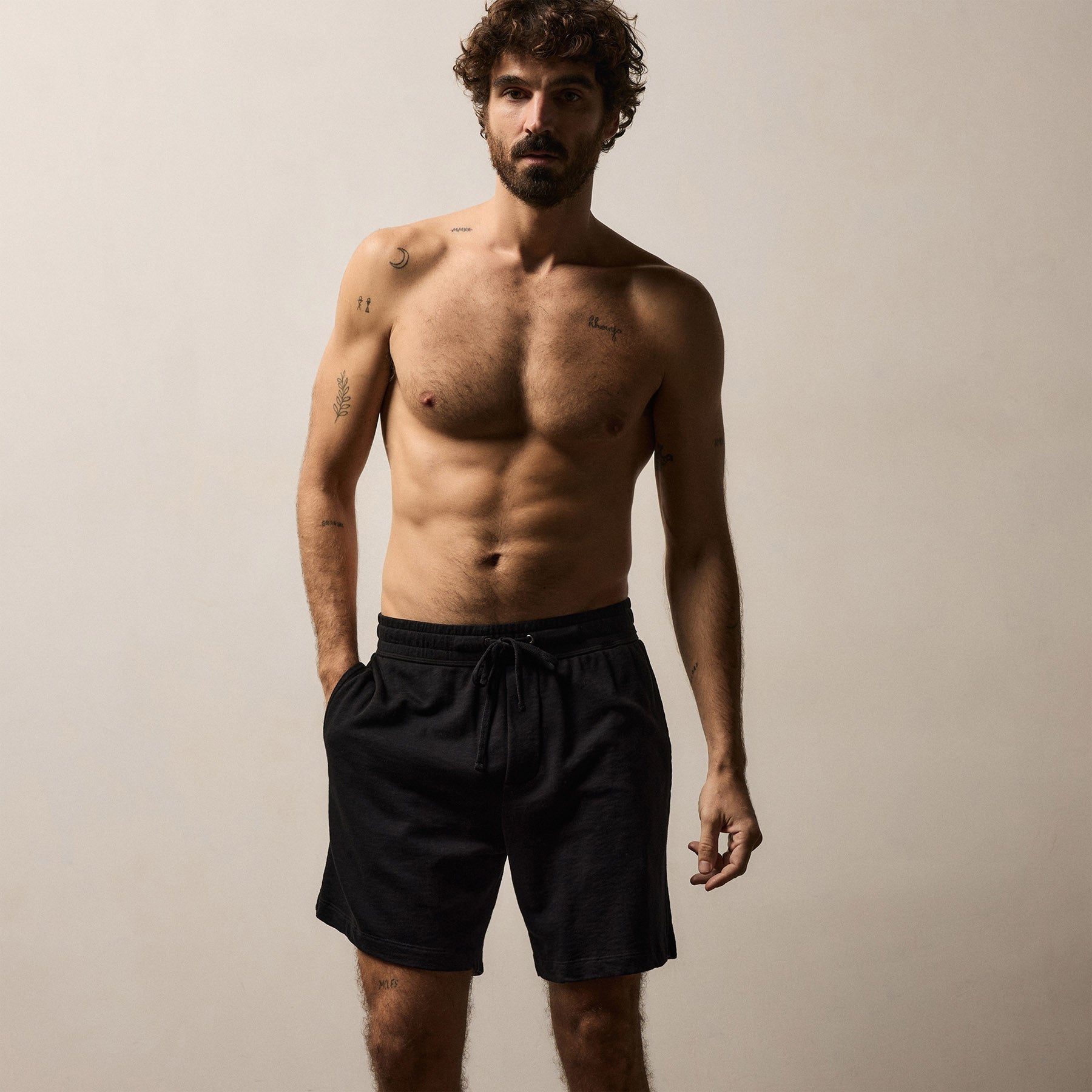Vintage French Terry Sweat Short - Black