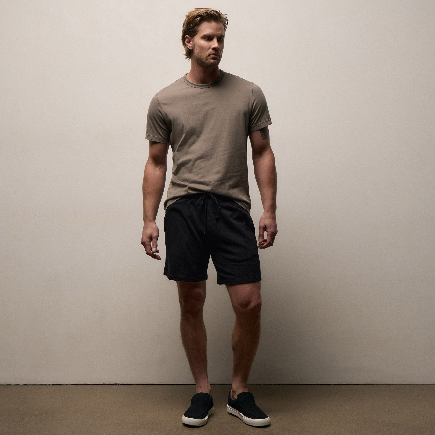 Vintage French Terry Sweat Short - Black