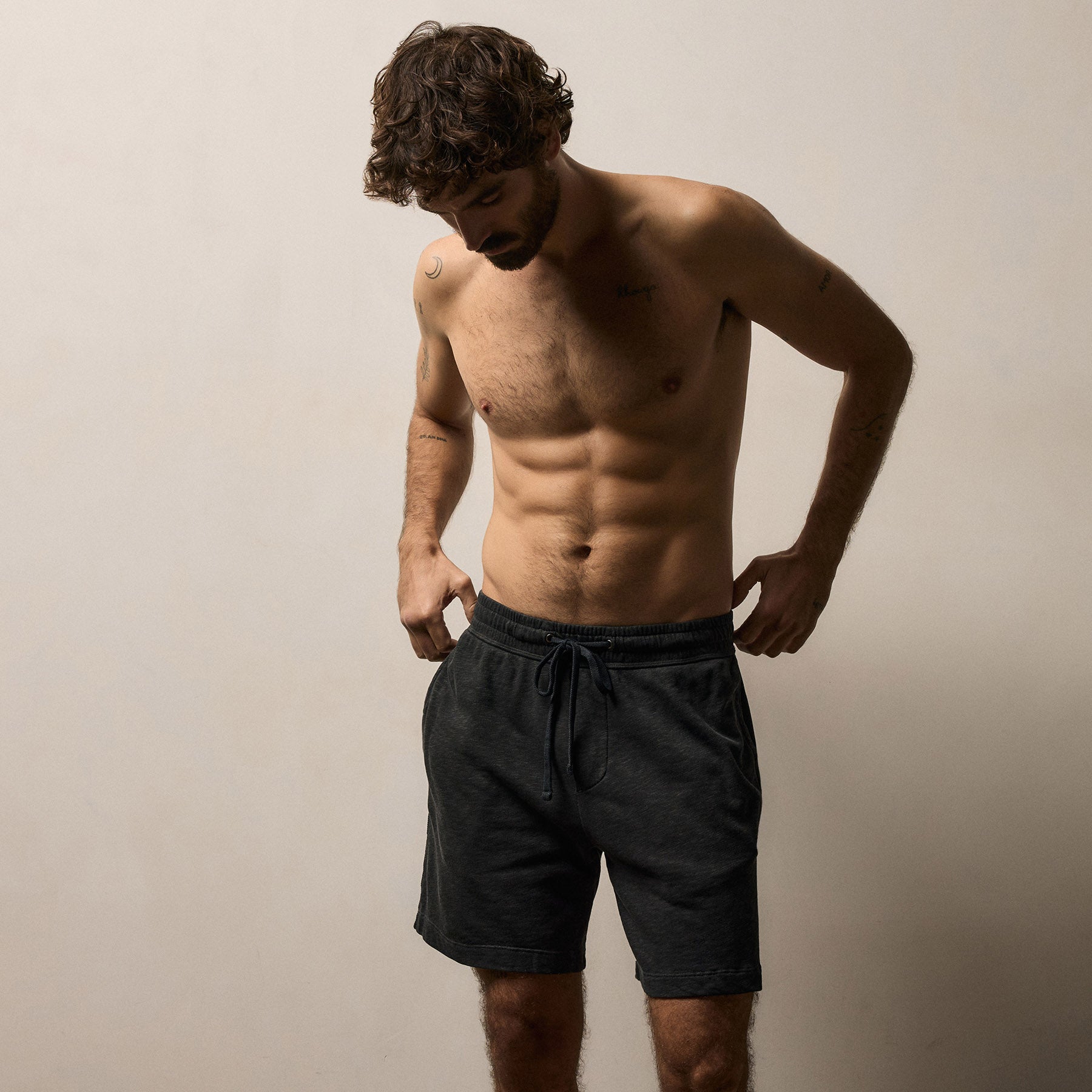 Vintage French Terry Sweat Short - Carbon Pigment