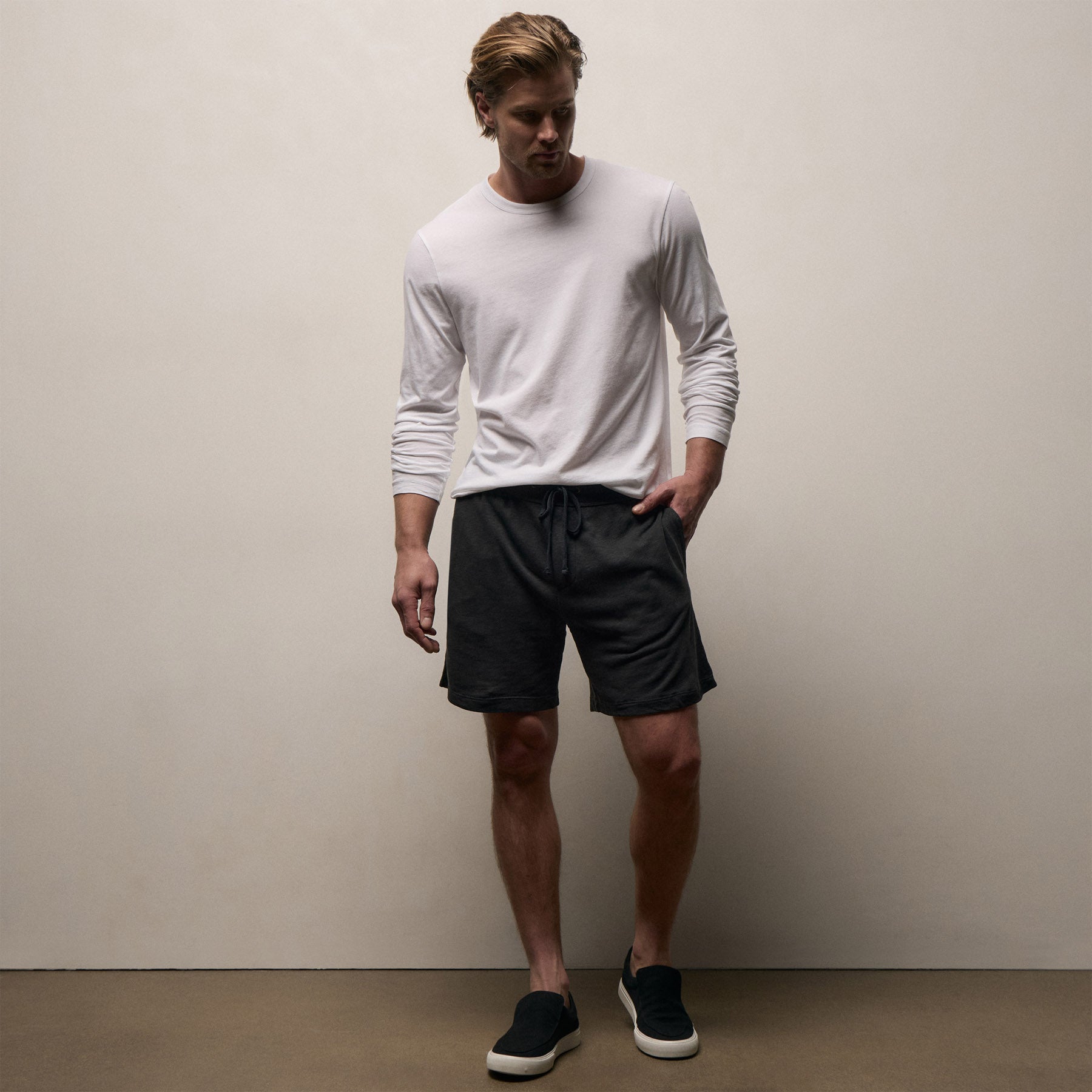 Vintage French Terry Sweat Short - Carbon Pigment
