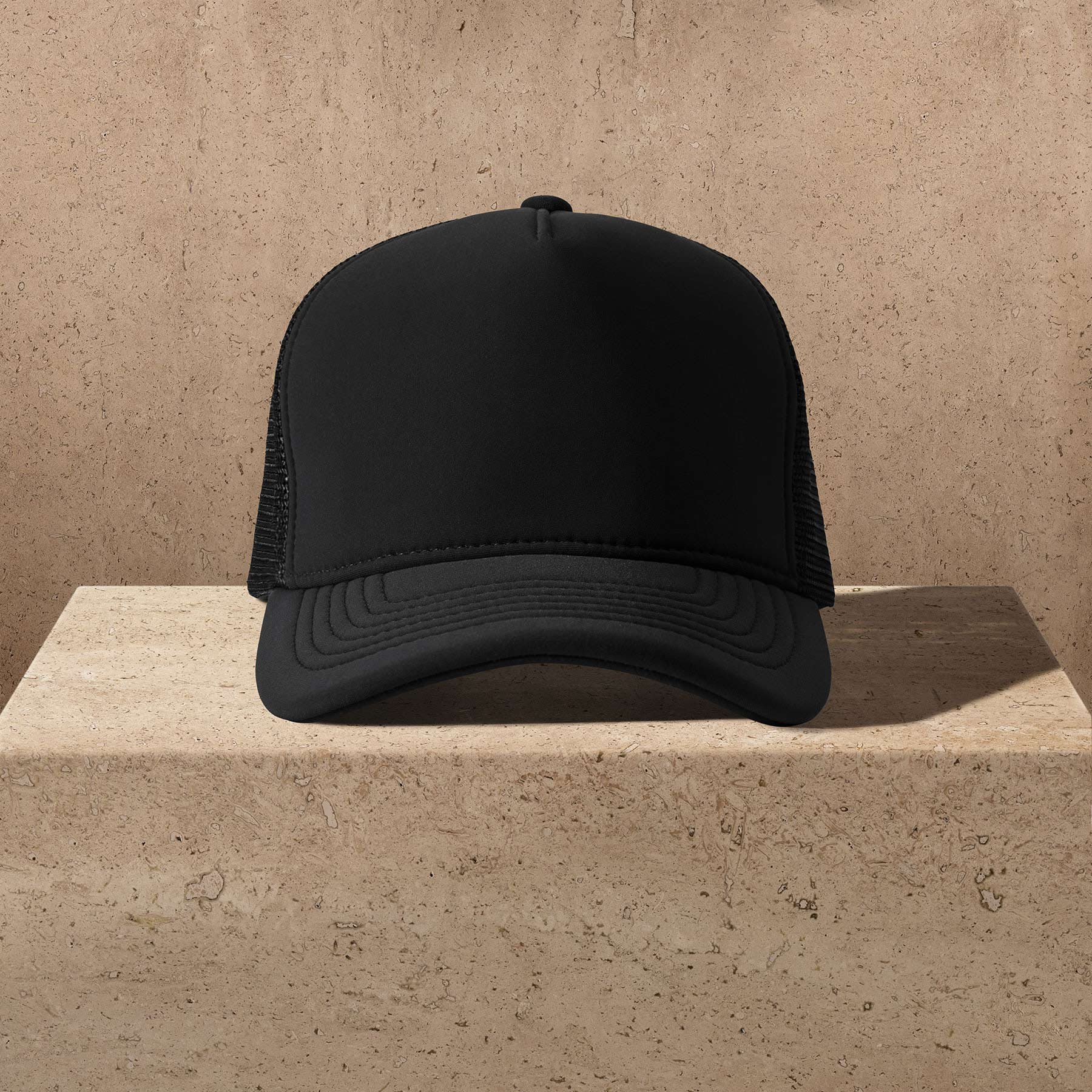Scuba Trucker Hat - Black
