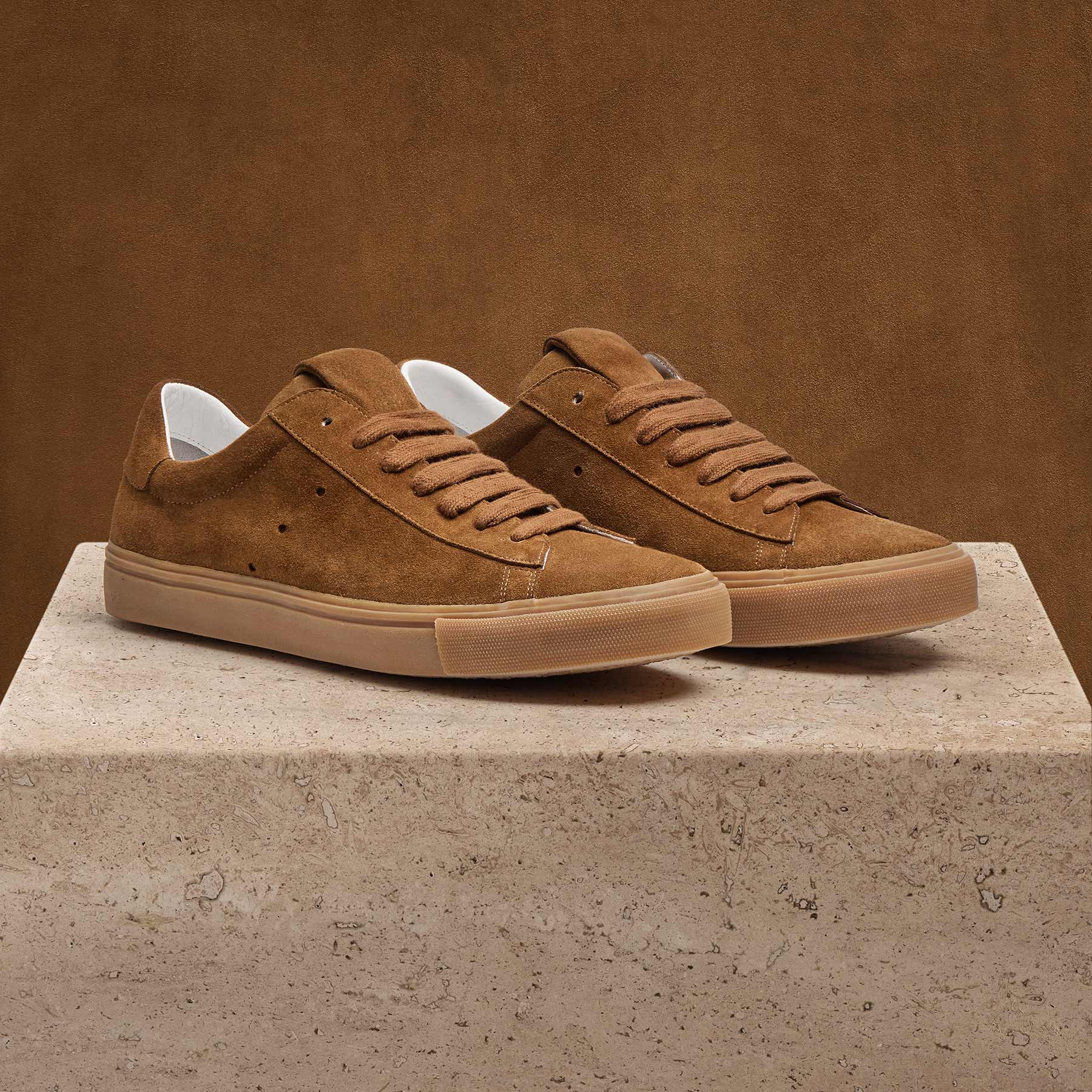 Men's Suede Retro Sneaker - Tabacco
