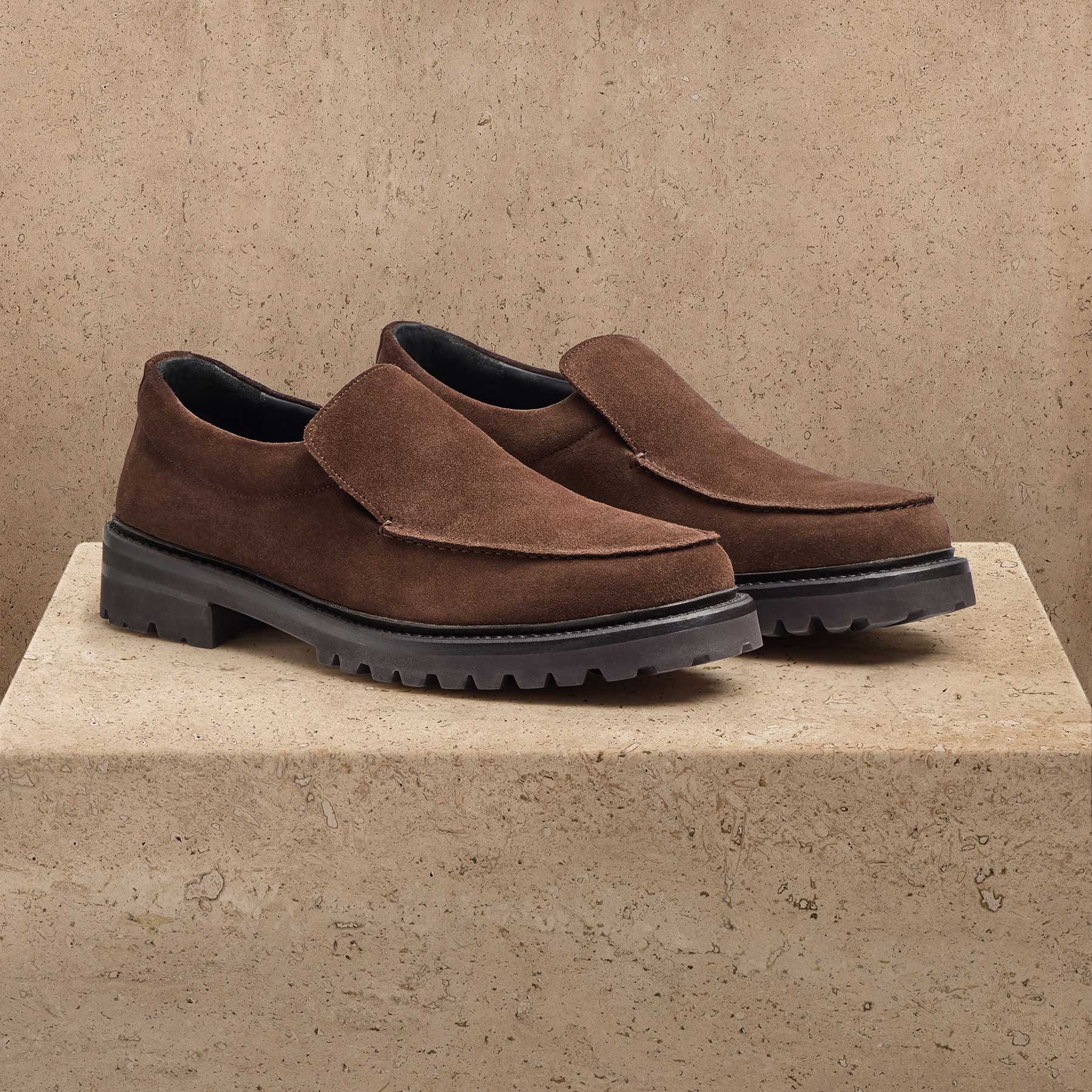 Men's Suede Loafer - Cafe