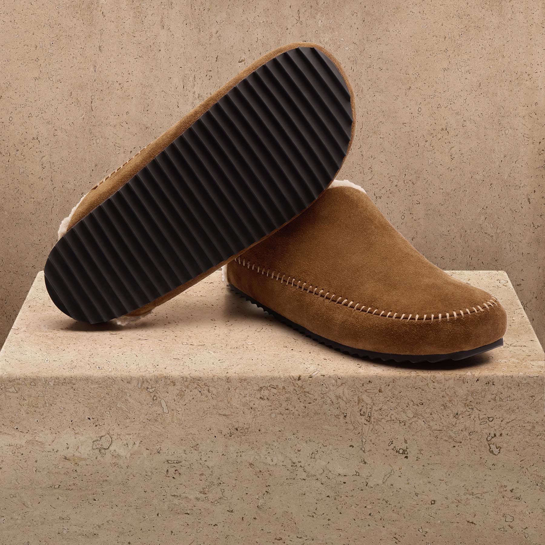 Men's Suede Clog - Tabacco
