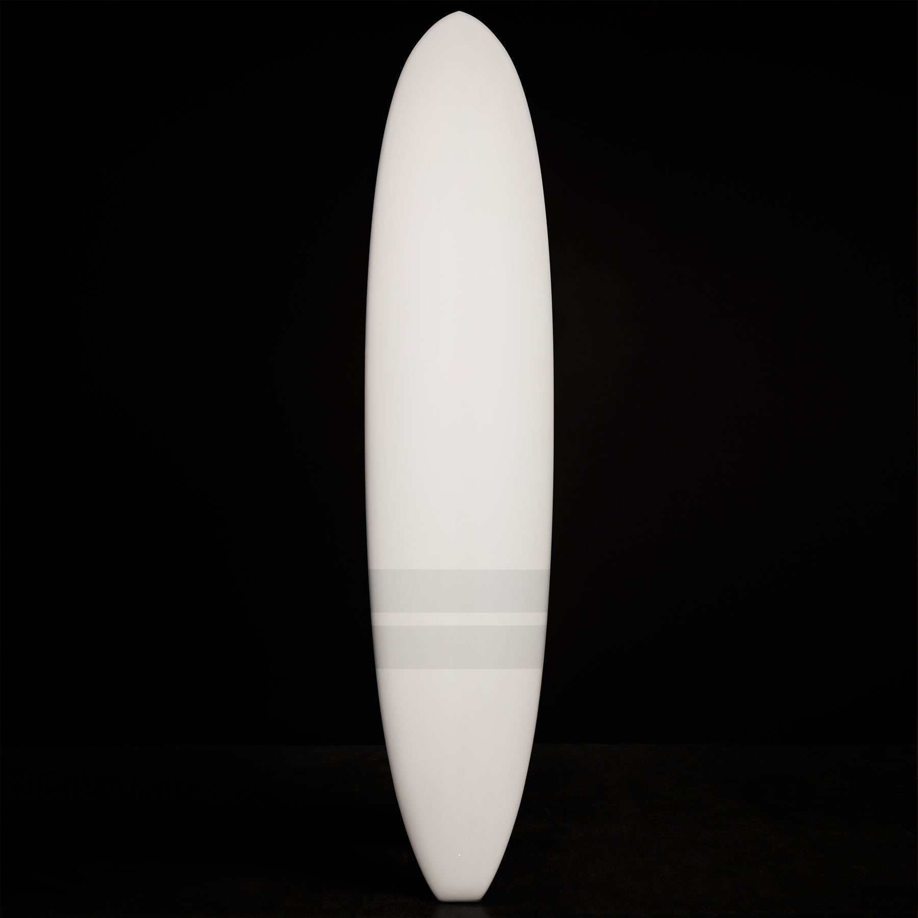 Classic Longboard  7Ft 10In - Matte White & Grey Stripe