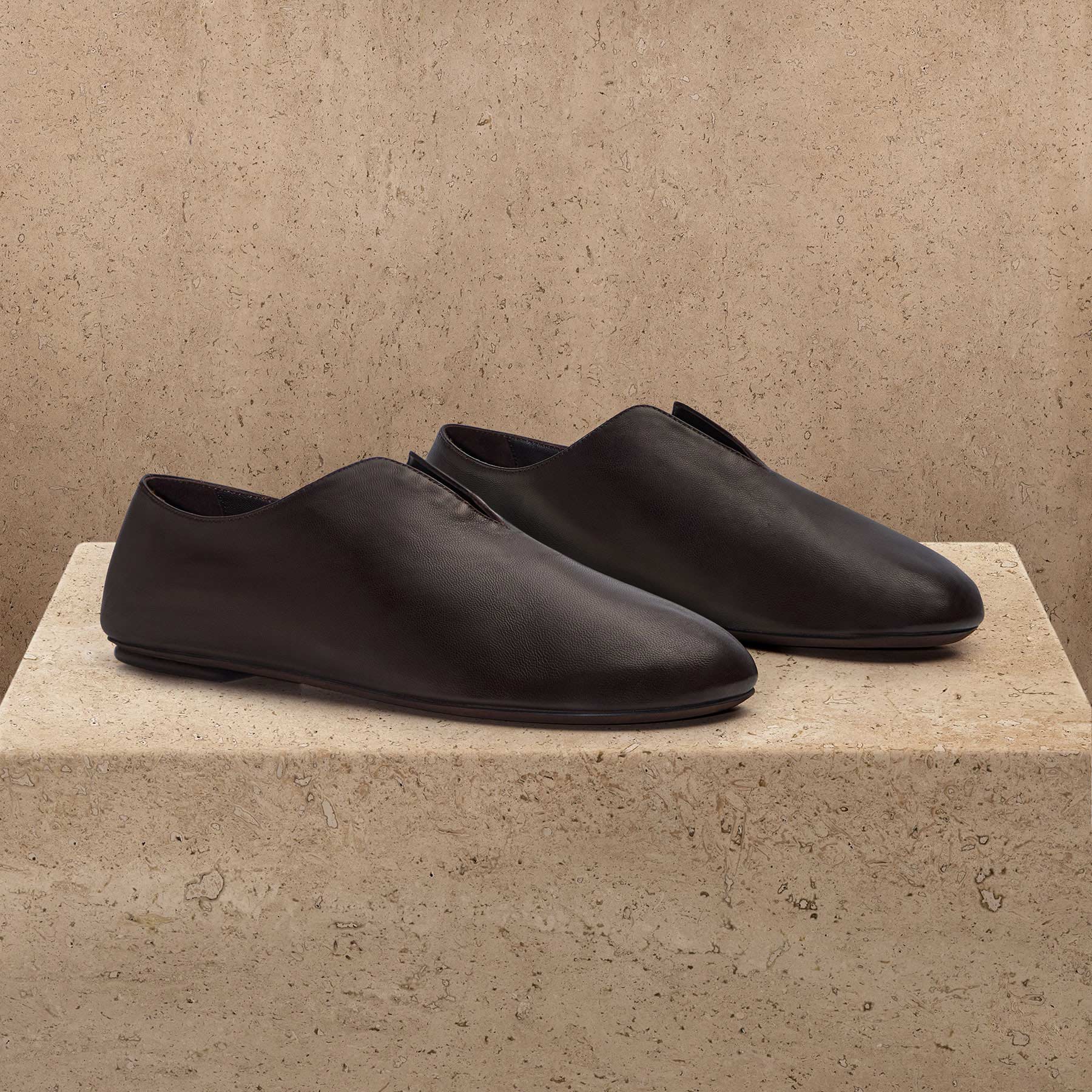 Women's Napa Leather Babouche - Pony