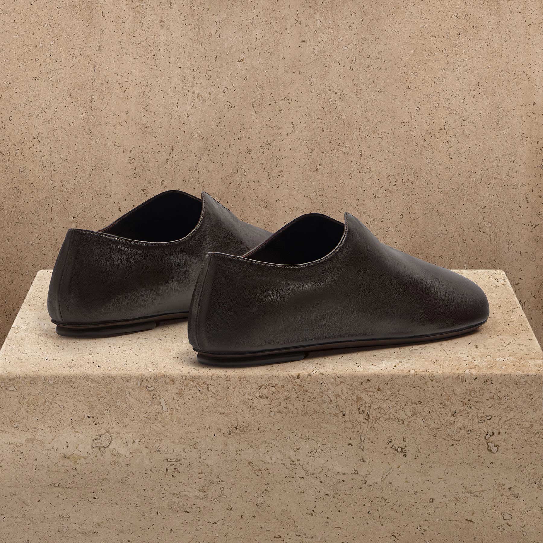 Women's Napa Leather Babouche - Pony